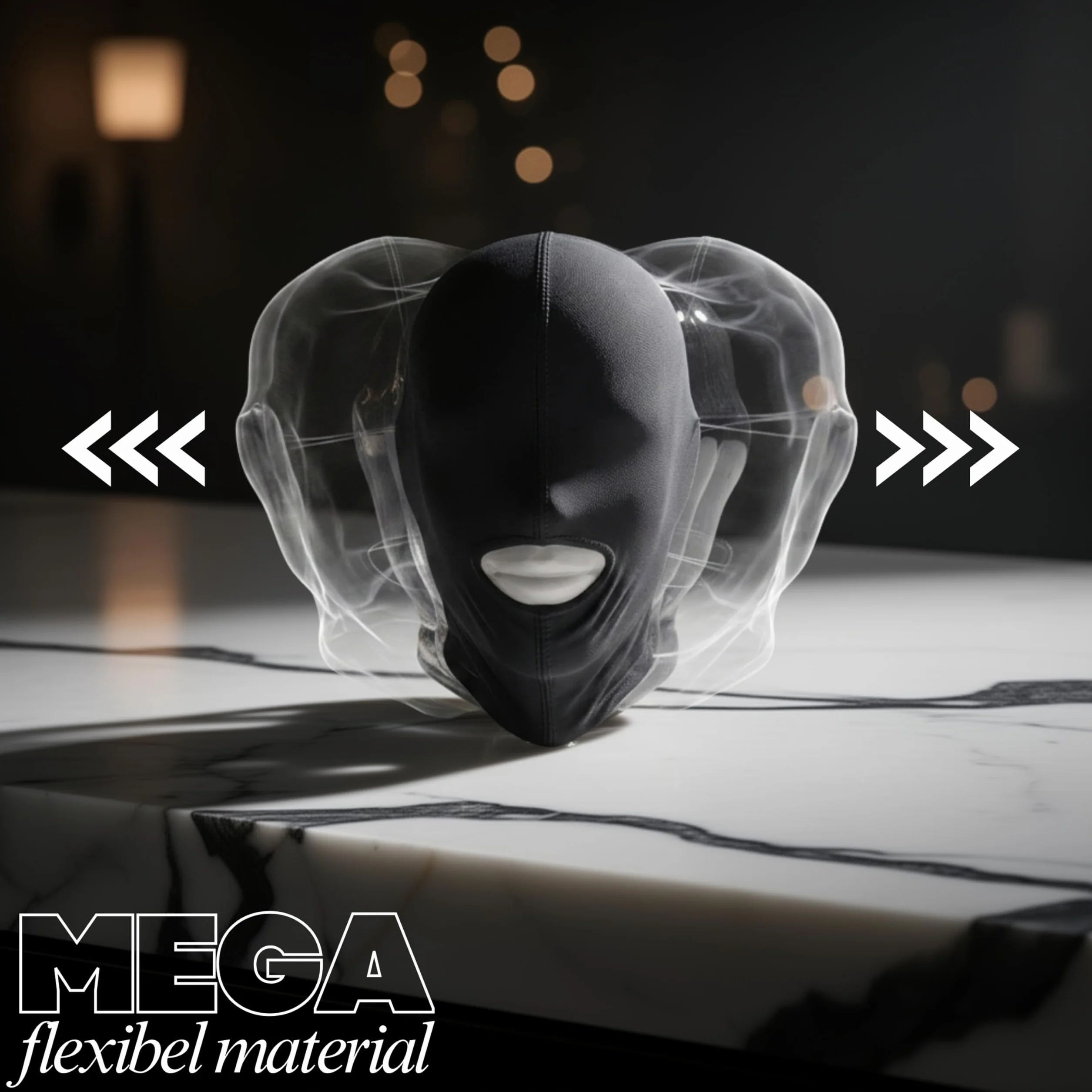 Maschera BDSM universale per uomo e donna bondage fetish giocattoli sessuali