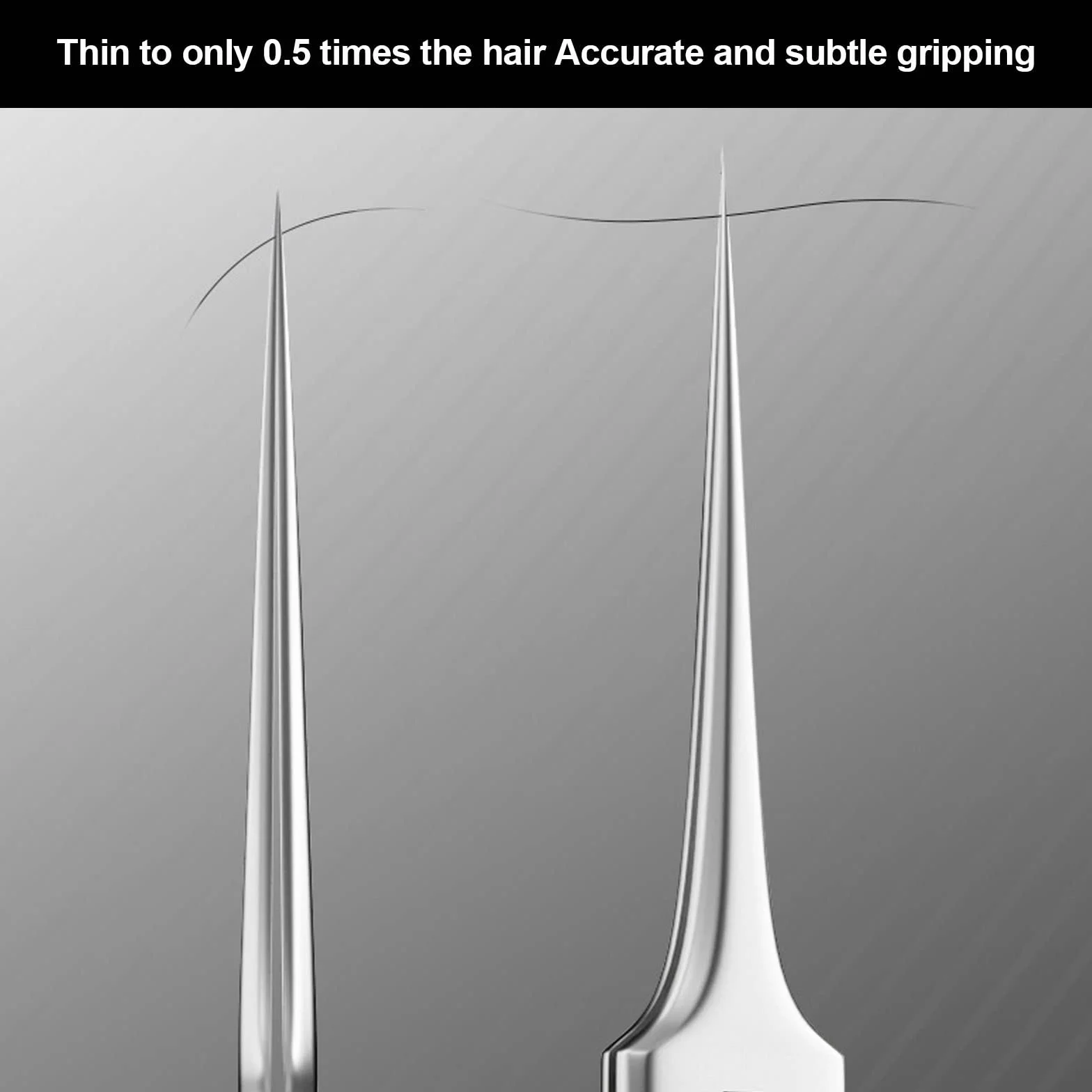 Pinzette in Acciaio Inox, Scheggia a Punta Pinzette di Precisione, Estrattore, Tecniche Fine Acne Brufoli Comedones Macchie