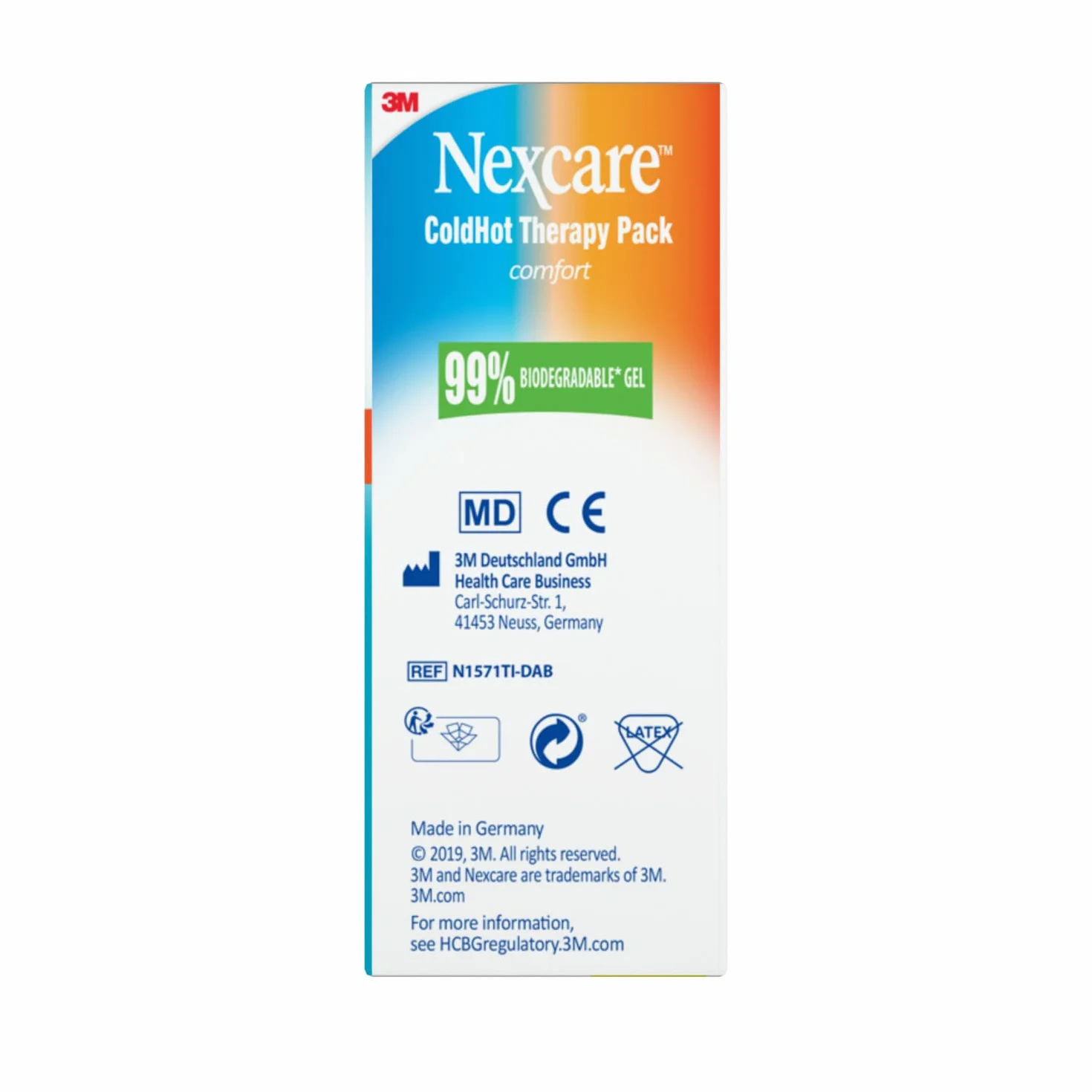 Nexcare ColdHot Borsa Ghiaccio Gel Caldo Freddo 26 x 11 cm per Dolori Muscolari