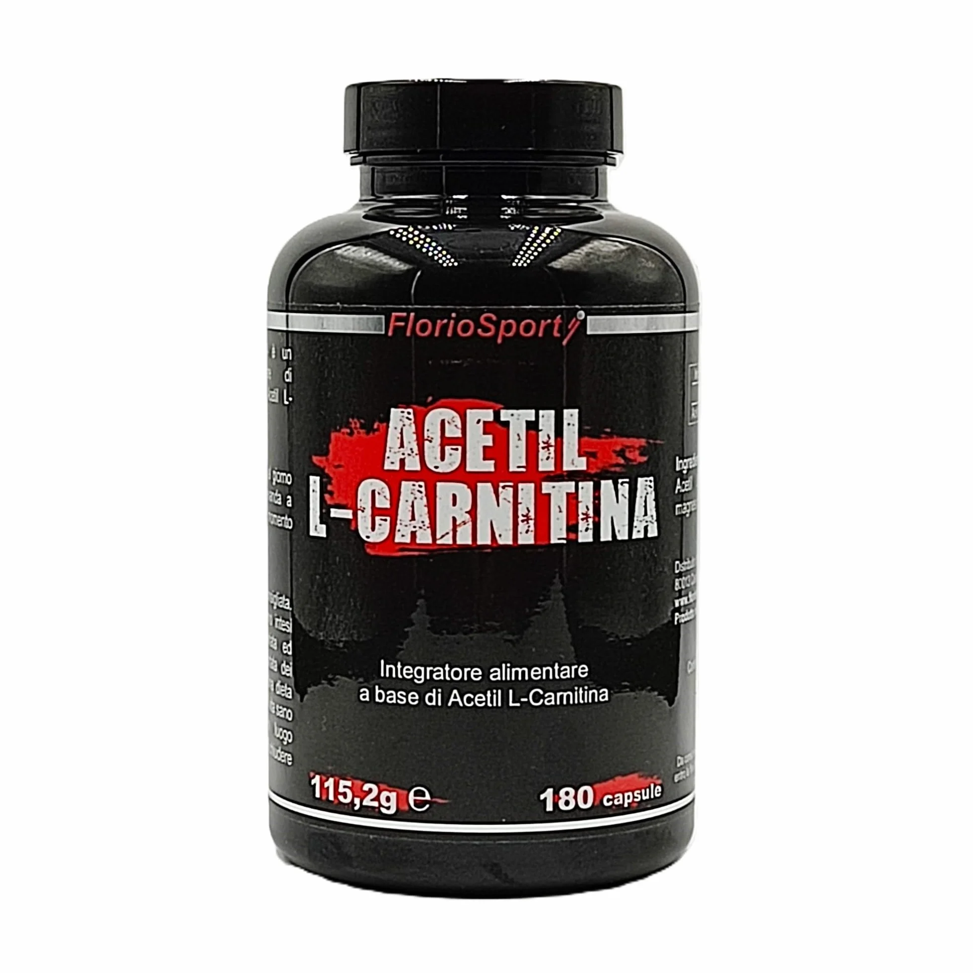 Acetil L-Carnitina FlorioSport 180 capsule 500 mg Integratore Acetyl Carnitina