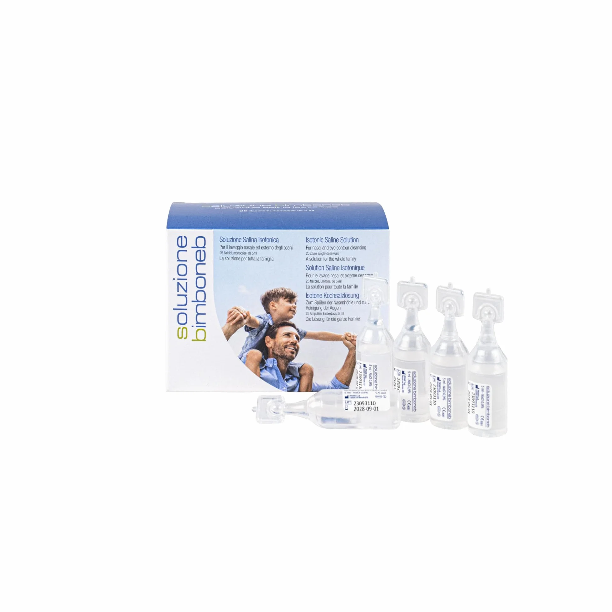Air Liquide Healthcare Soluzione Isotonica Sterile Bimboneb 25 Flaconcini 5 ml Cavità Nasali Igiene Oculare