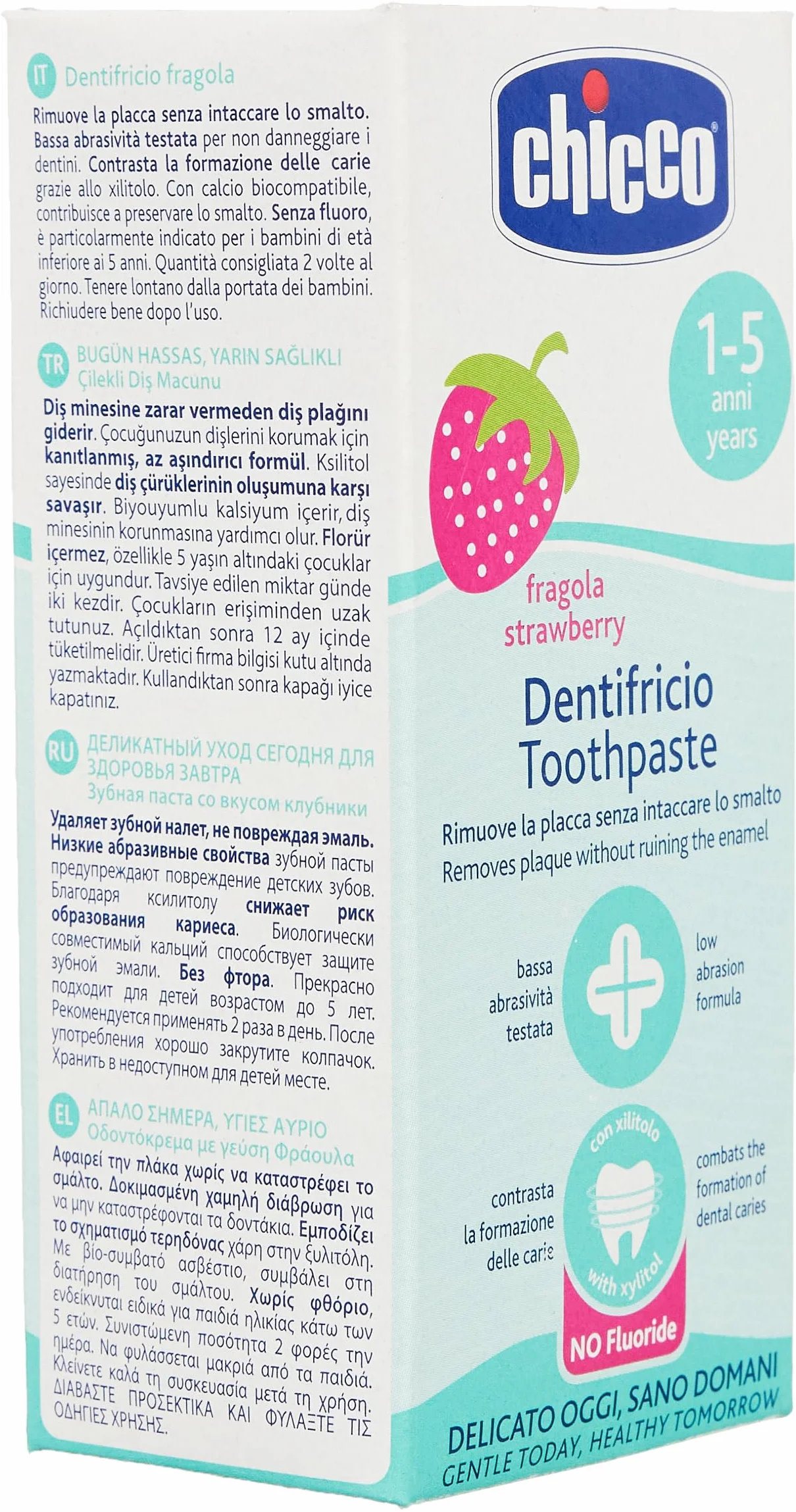 CHICCO Dentifricio Fragola Bambini 12 mesi