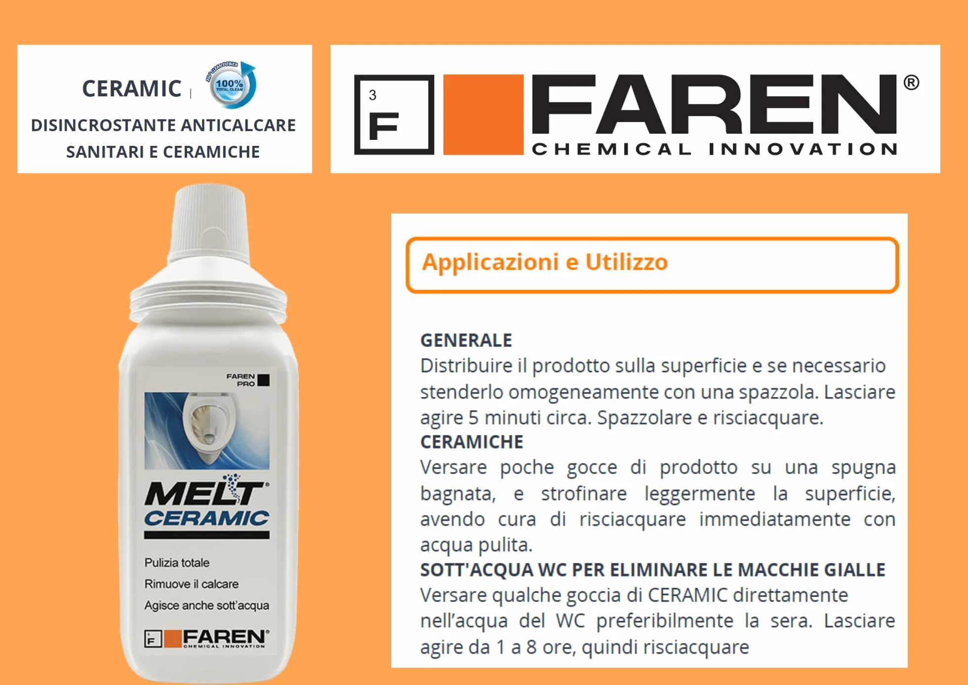 Faren CERAMIC Gel Disincrostante Anticalcare 750ml