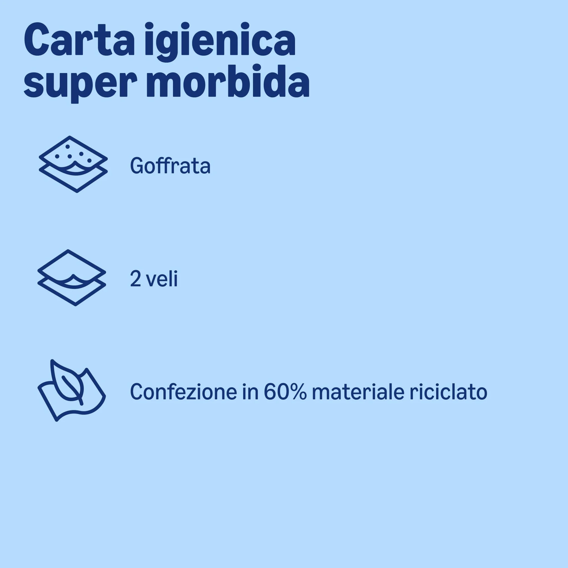 Carta igienica maxi rotolo 2 veli trapuntata morbida 4 rotoli 500 strappi FSC