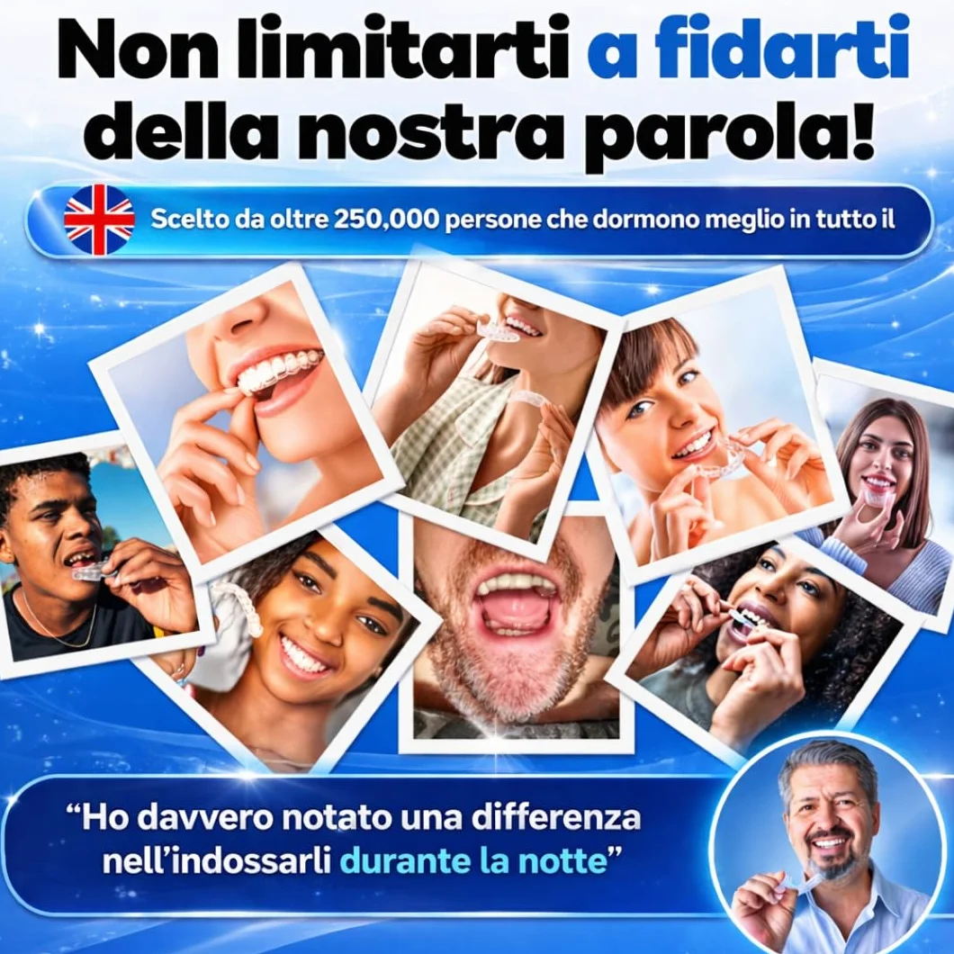 Runesol Bite Bruxismo Notturno Automodellante, 4 x Regolare, Protezione Denti