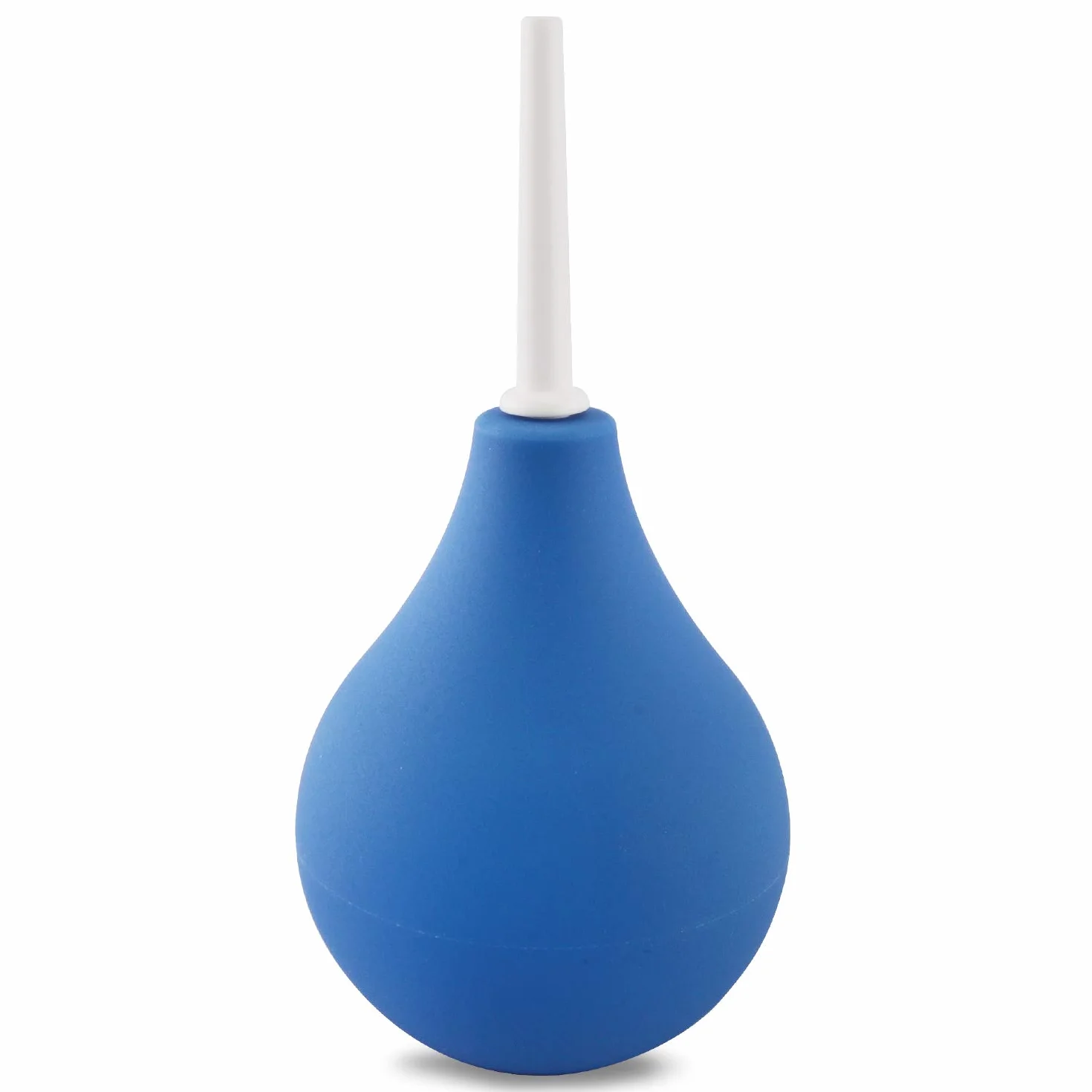 DouperLtd - Clistere in silicone, a forma di lampadina, unisex, per liquidi, capacità: 220 m, colore blu