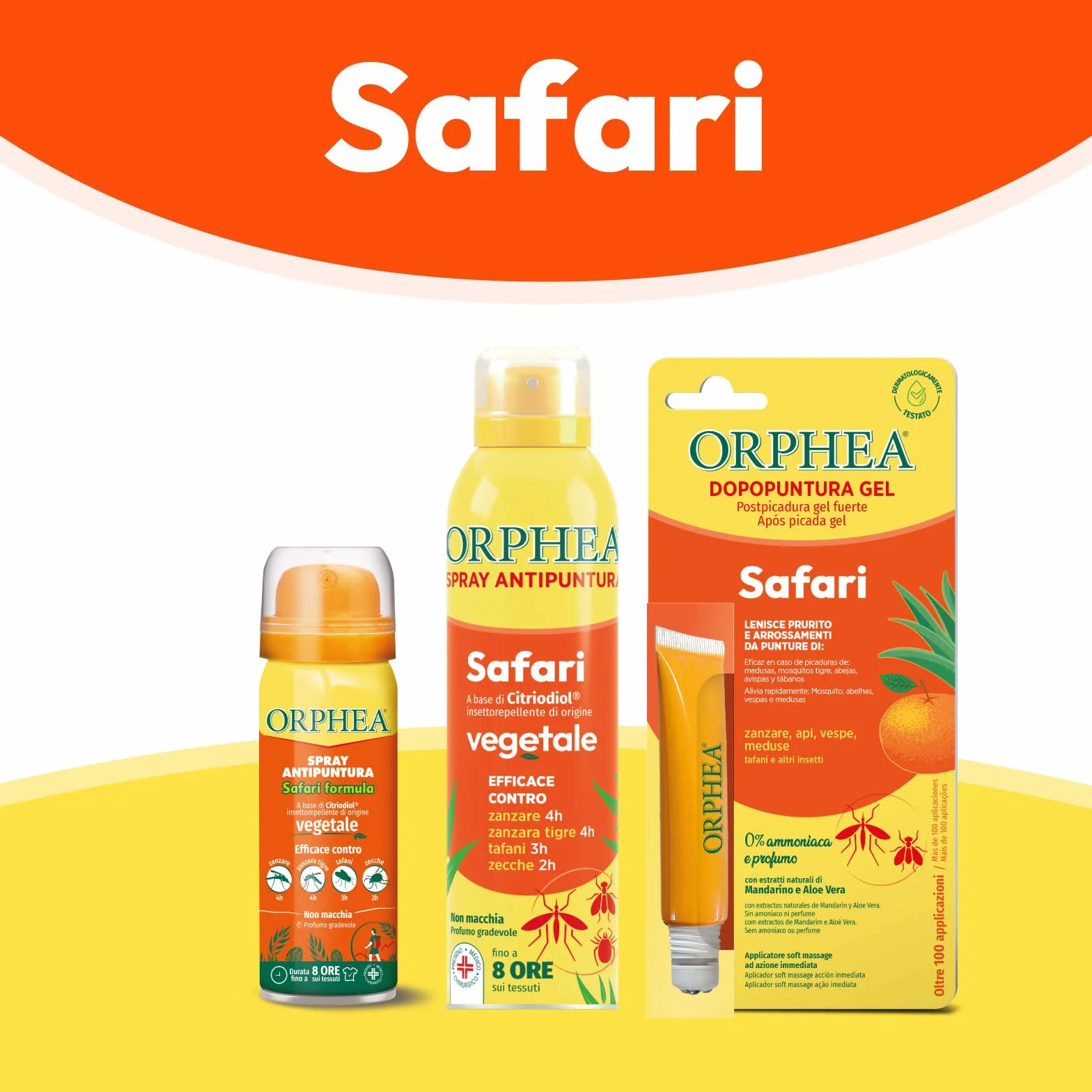 Orphea Antipuntura Spray Safari Insettorepellente Vegetale 50ML