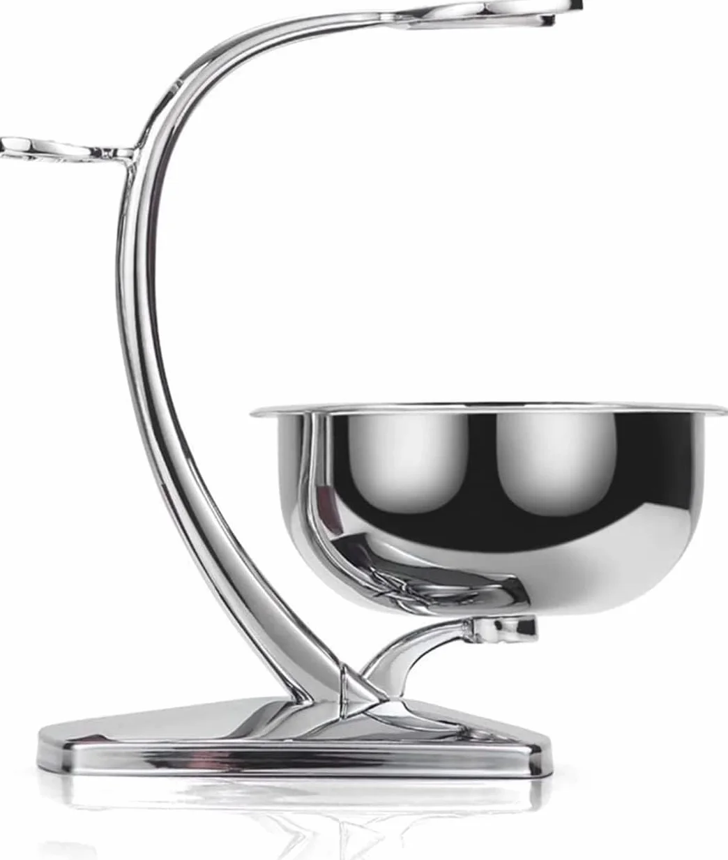 GRUTTI Set di Rasatura 2 in 1 per Uomini - Supporto Magnetico + Ciotola in Acciaio Inox, Compatibile con Rasoi Manuali (Senza Spazzola)