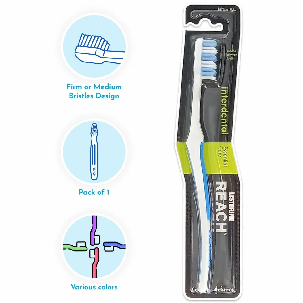 Listerine Reach Interdental Firm, 12 Pz Spazzolini da denti