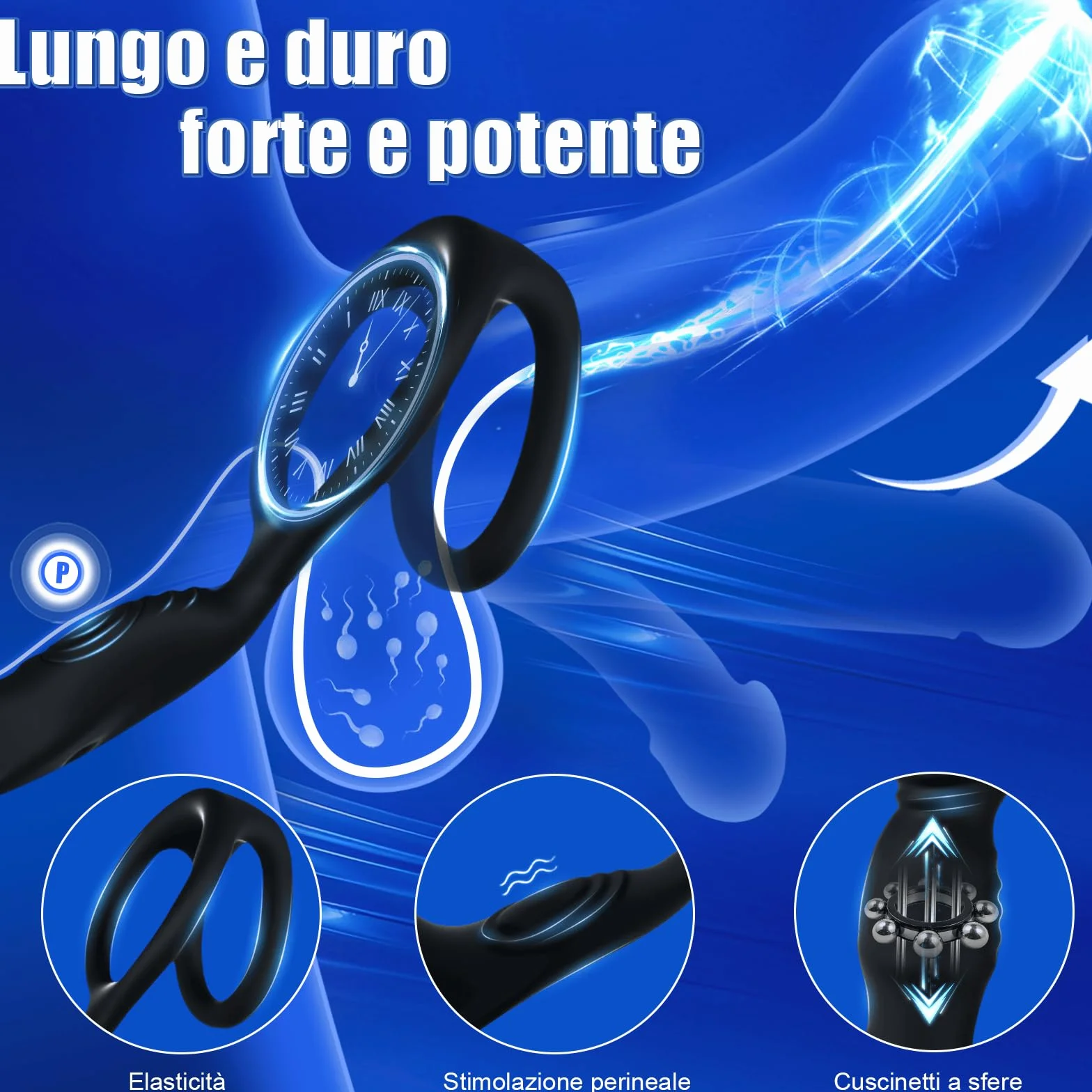 Vibratori Anali per Uomo Massaggiatore Prostatico con 9 Modalità Dildo Anale con Anello per Pene Stimolatore Prostata in Silicone Plug Anale Vibratore Uomo Coppie Sex Toys Dilatatore APP & Telecomando
