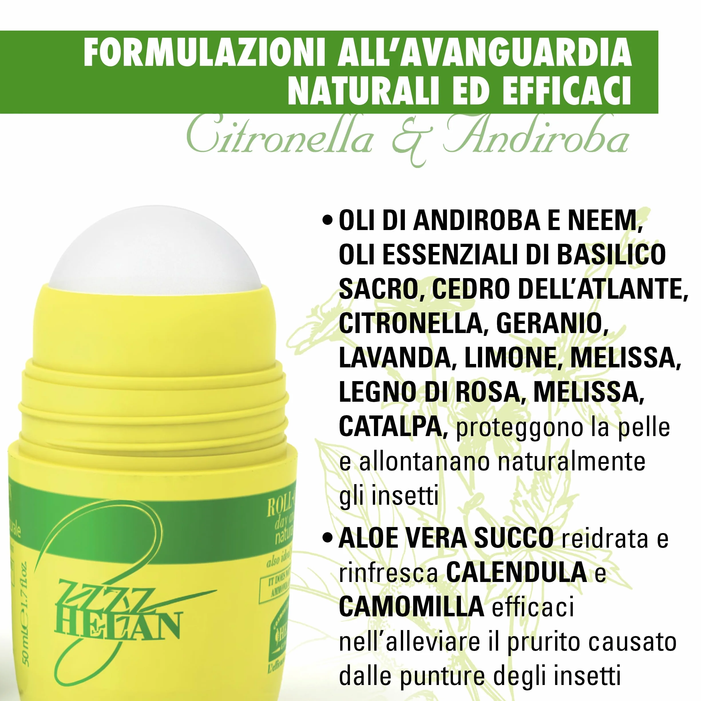 Helan Gel Roll-On Protezione Bambini e Neonati 100 ml - Made in Italy
