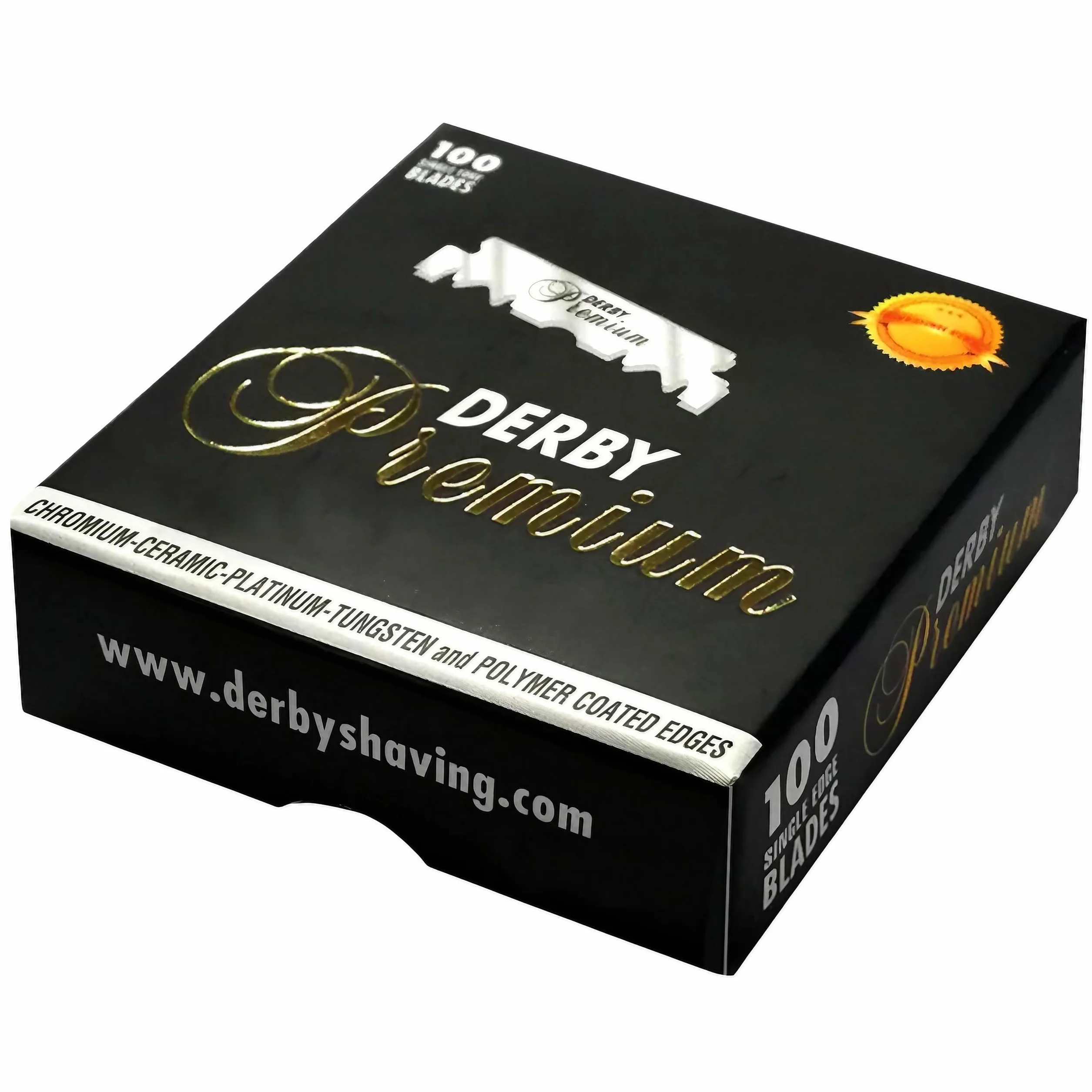 100 Derby Lamette da Barba Derby Premium Black