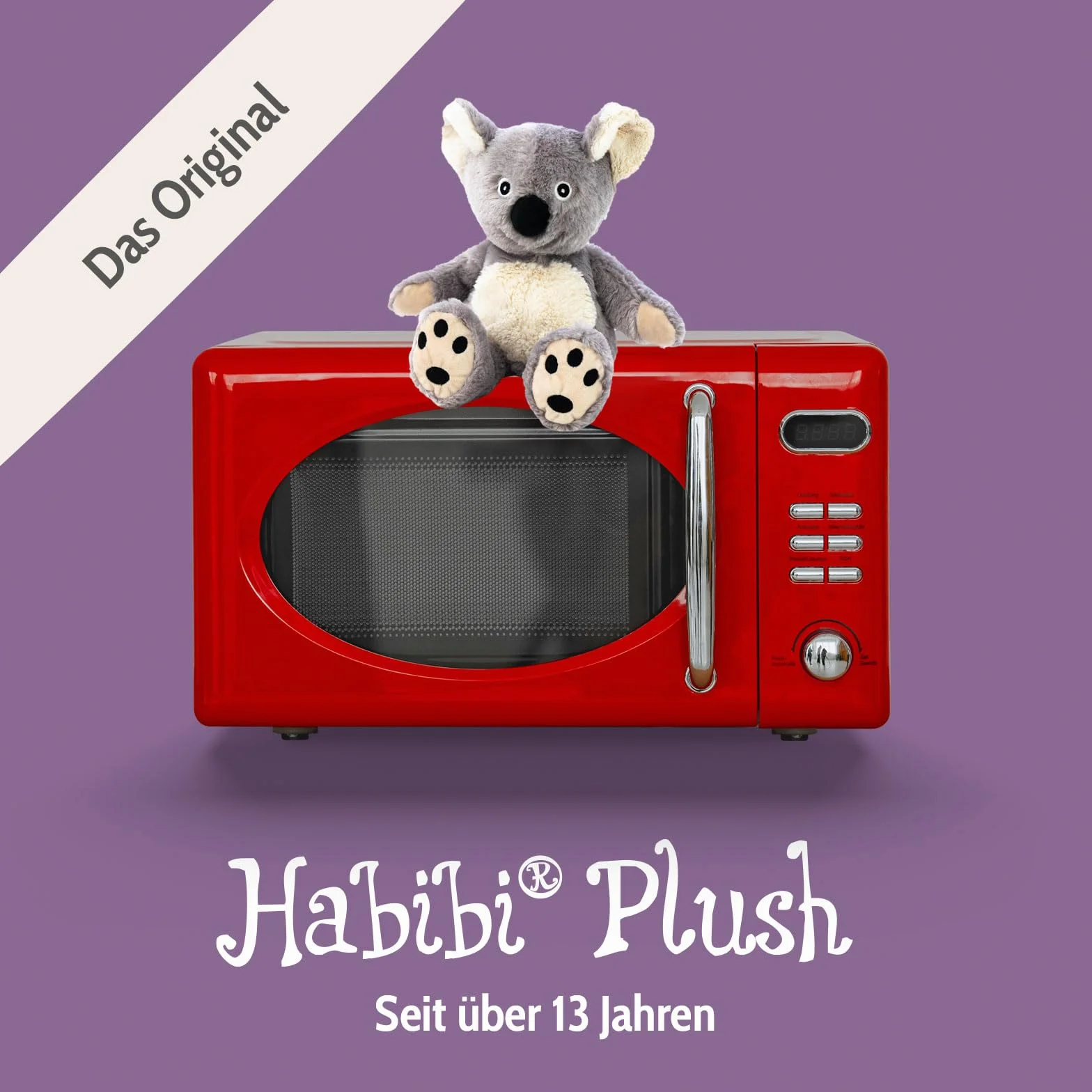 Habibi Cuscino termico di alta qualità per bambini e adulti – 1956 Koala Orso, imbottitura di miglio rimovibile – Peluche termico per riscaldare nel forno a microonde e nel forno, ideale anche per i