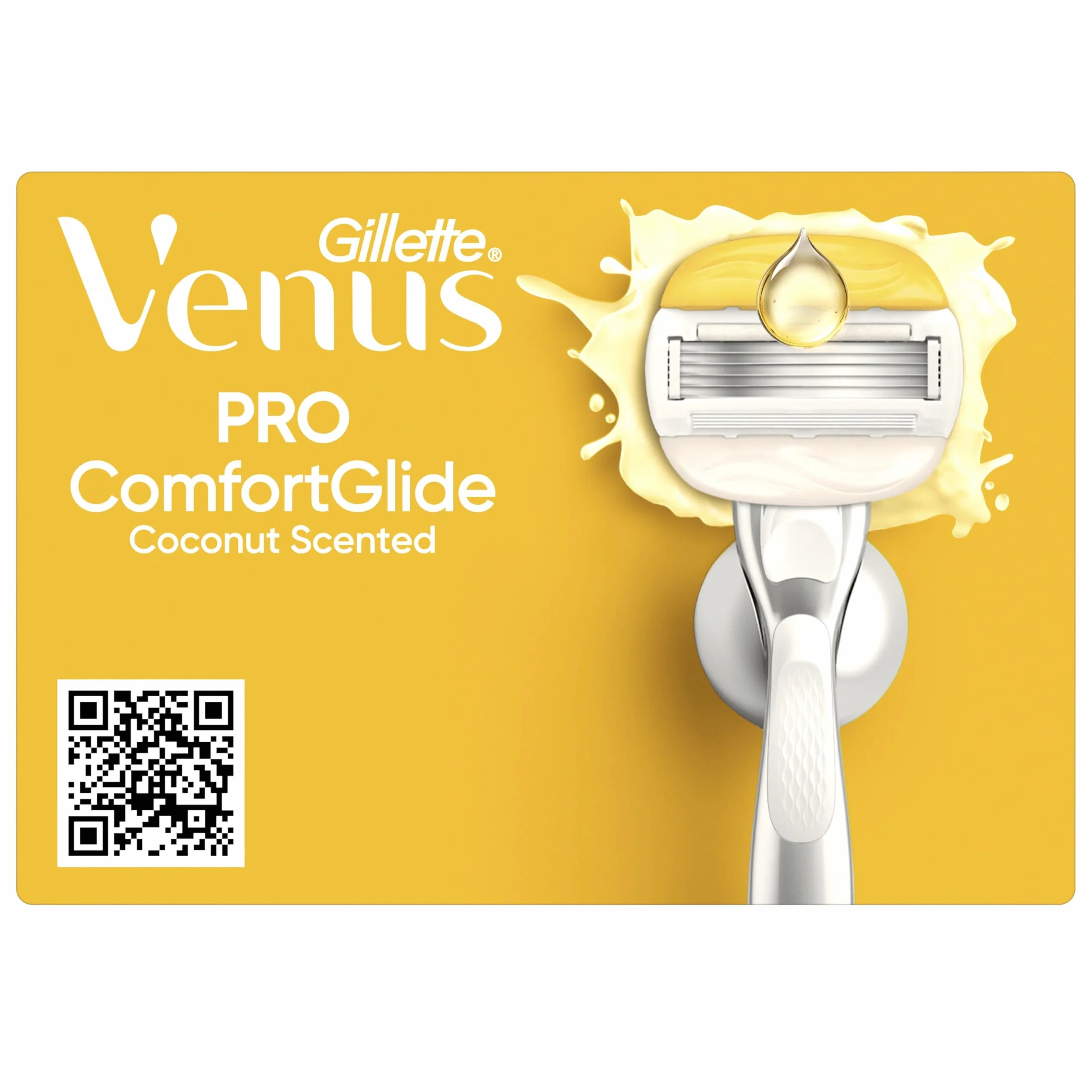 Gillette Venus Pro Comfortglide 10 Lamette di Ricambio a 5 Lame per Rasoio da Donna Venus, al Profumo di Cocco, Lamette Donna Adatte a Depilazione Corpo