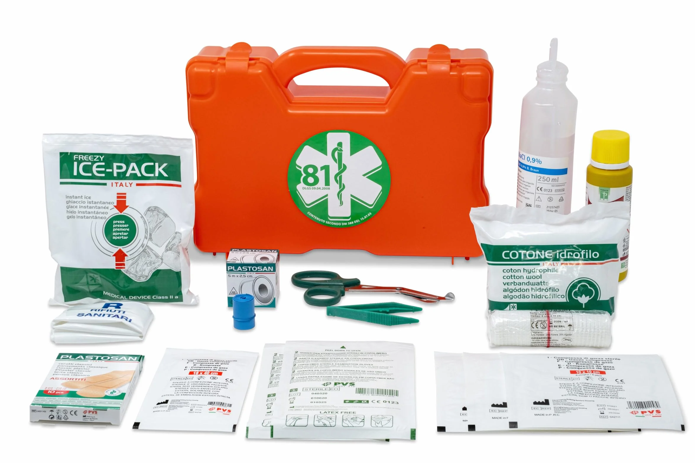 GIMA Kit Pronto Soccorso Valigetta Plastica