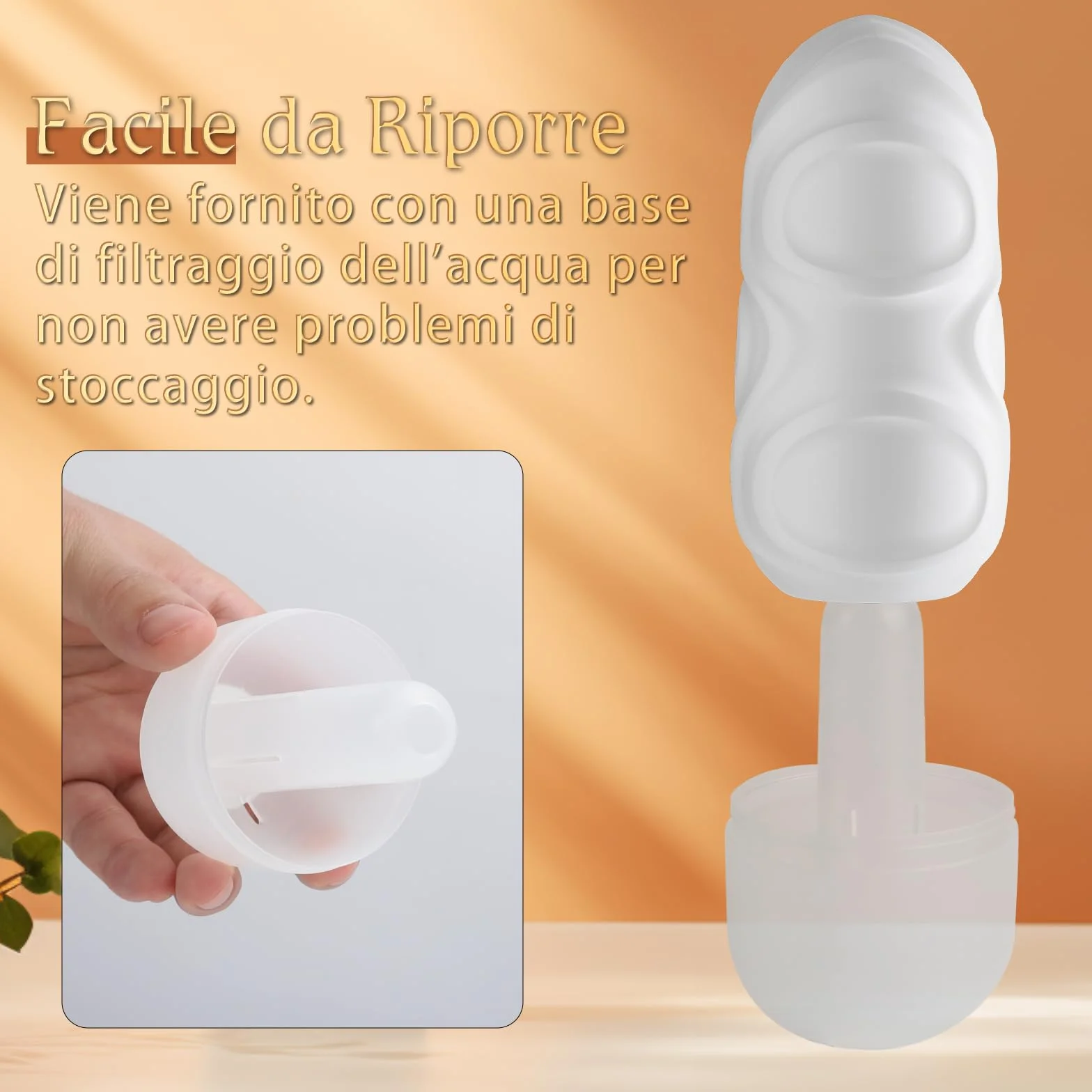 Uovo Masturbatore Uomo Sex Toys - 3 Uova Realistico Masturbatori Maschili Ultra Elastico Toy con 3D Vagina Finta, Pompino Pene Giocattoli Sessuali Tascabili Portatili Manuale Objet per Uomini