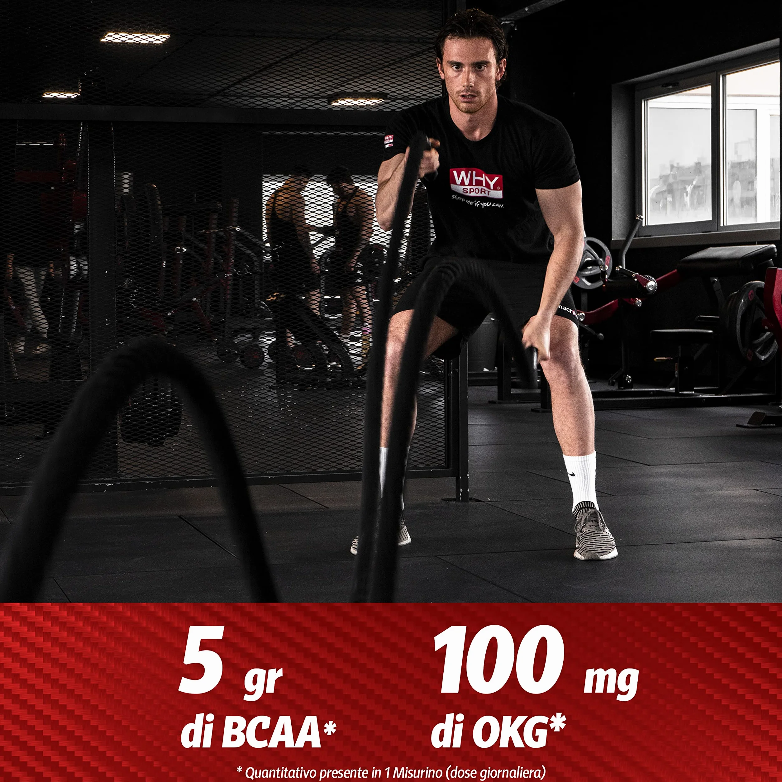 WHY SPORT ESSENZIALI ZERO CARB - Aminoacidi Essenziali con Vitamina B6 e Glutammina - Gusto Arancia - 240 g