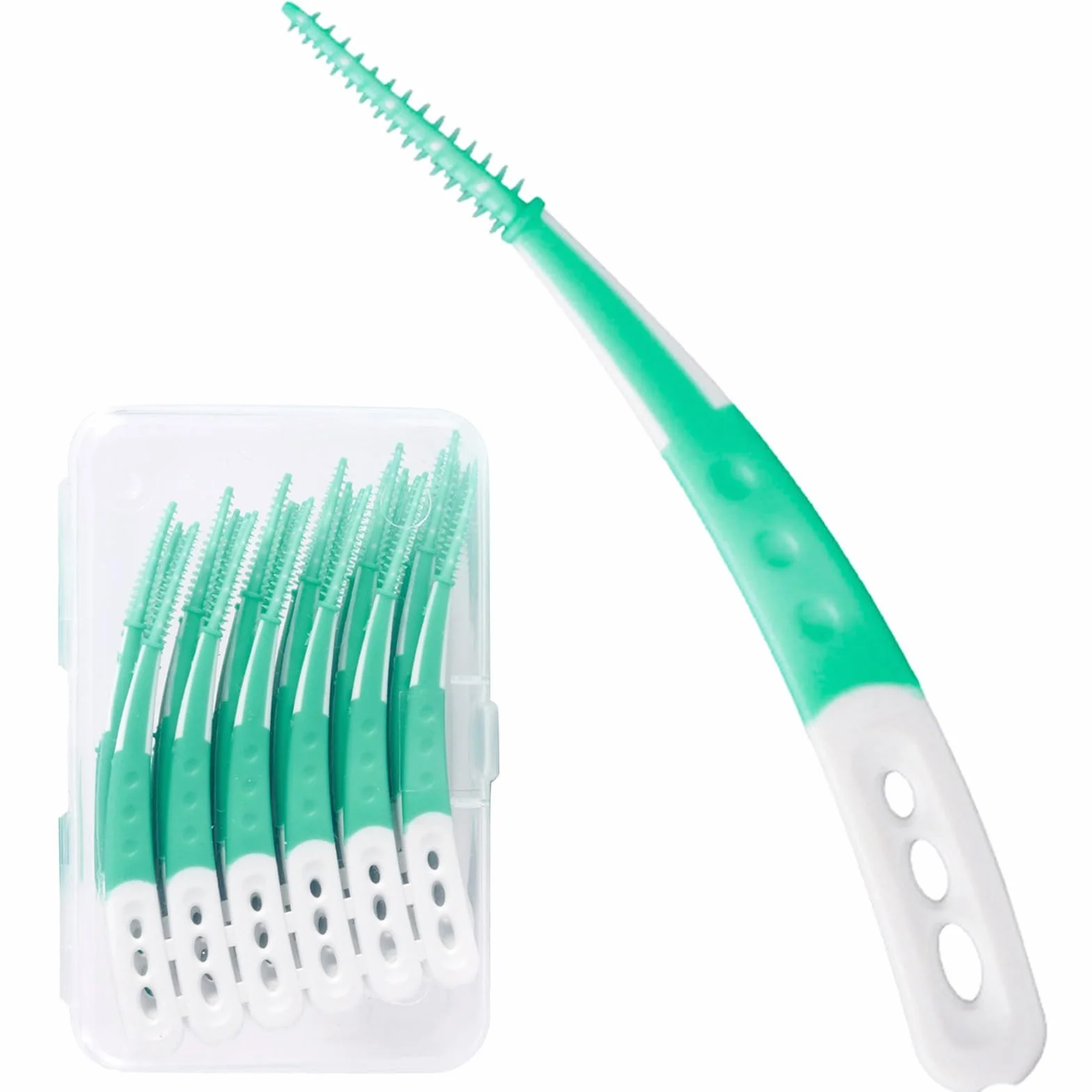 60 Pezzi Scovolini Dentali 65 cm, Spazzolino Interdentale, Igiene Orale