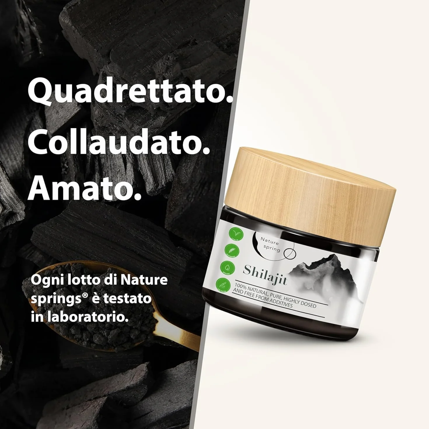 Shilajit Puro Himalayano Originale Mumijo | Premium +2 Mesi | Fonte Himalayana ad Alta Potenza con Acido Fulvico | Acido Umico e Oligoelementi | Per Sostenere il Sistema Immunitario e l'Energia