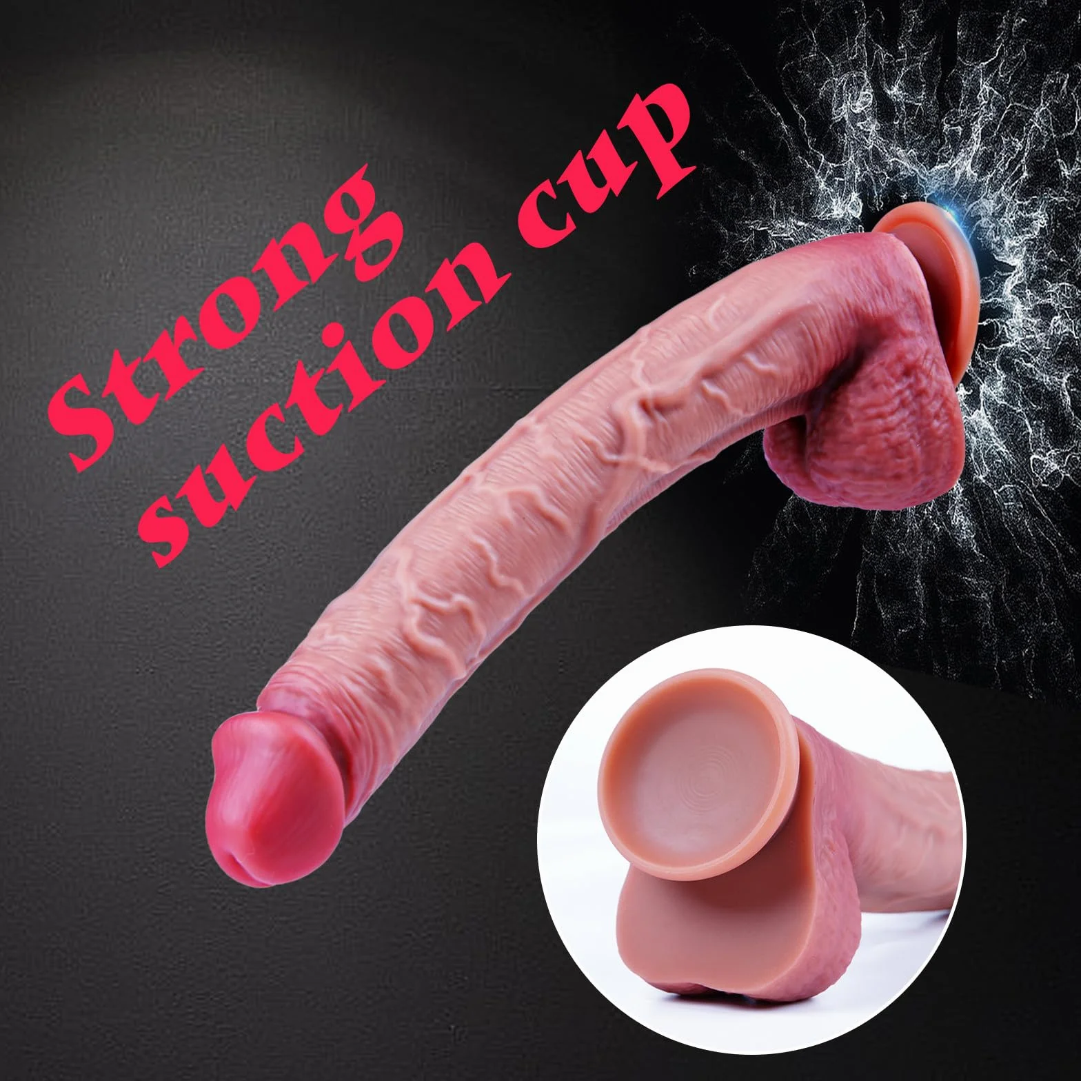 Dildo anale in silicone morbido da 21,5 cm con ventosa per principianti, piccolo dildo realistico per punto G, giocattolo per adulti con strap-on compatibile con plug vaginale/anale per uomini e donn