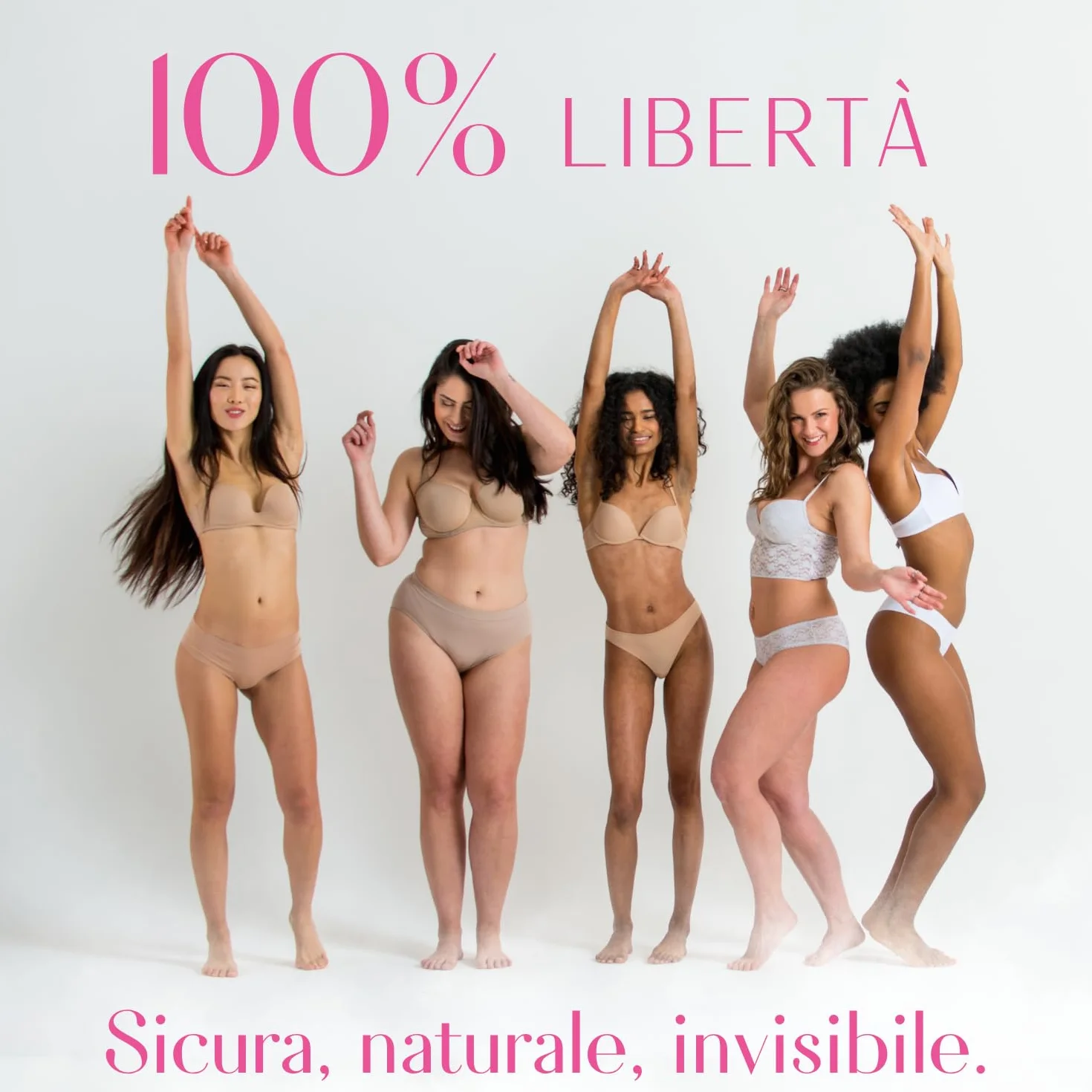 MamiCup Coppetta Mestruale in Silicone Medicale 100% Made in Italy, Morbida, Anallergica, Priva di Lattice e Ftalati, 2 Coppette Rosa, Taglie M+L