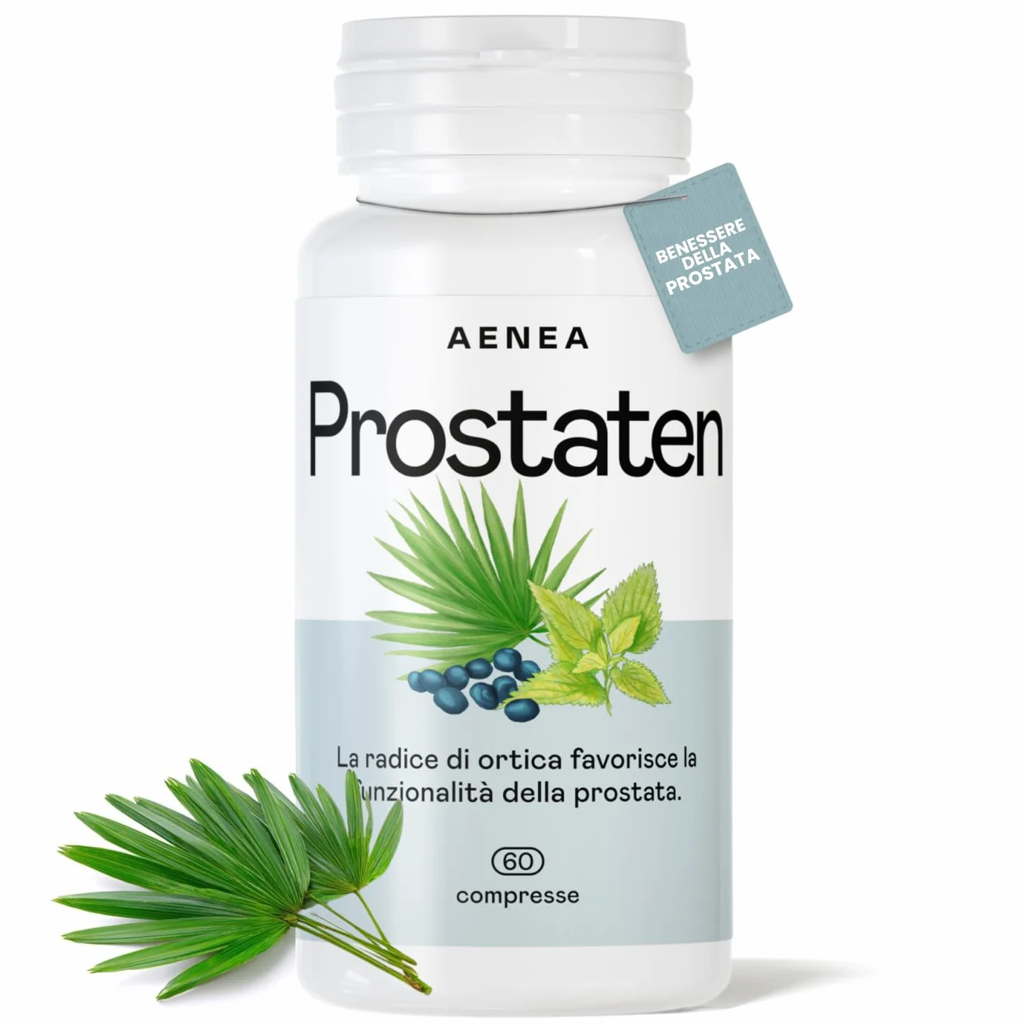 Prostaten Integratore Uomo 60cps 640mg Serenoa Repens Prostata Ortica Alto Dosaggio Benessere Vie Urinarie