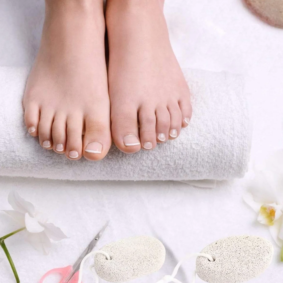 Pietra pomice naturale 2 pz per piedi rimuovitore calli