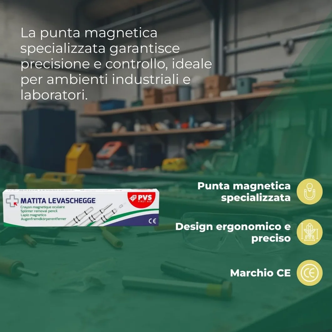 REMEDIA ONE Matita Levaschegge Magnetica Oculare Rimozione Schegge Primo Soccorso
