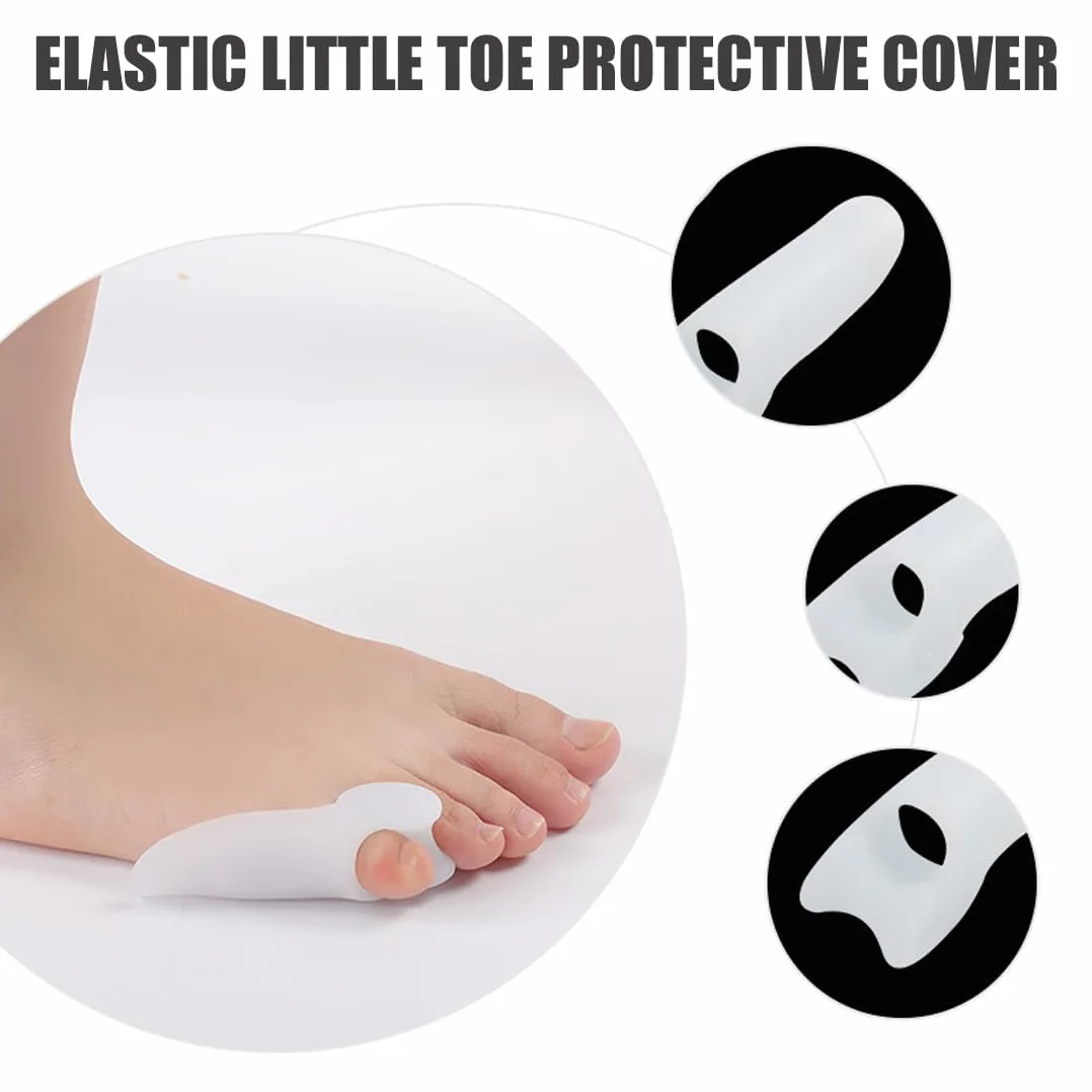 Alluce Valgo Correttore, Protezione Piccolo Dita, Separatore Dita Piede in Silicone per Camminare, Correre e Danza
