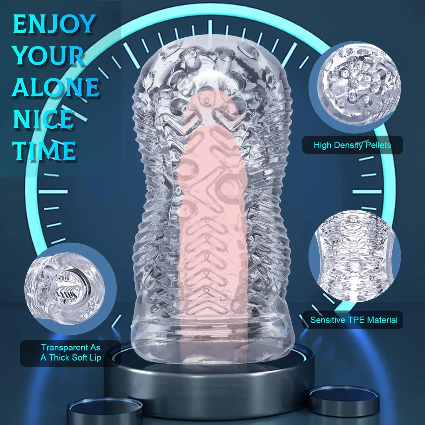 P9- Bellissimo e Durevole Giocattolo Relax in Silicone Trasparente per Uomo Ṽagiṉe In Silicone Ṝeale Ḿâsṯurbṯöre Uṑmo Mầsturbatǒte TǒIls DoNna Masturầziǒne Rêalistico Uòmo Püssycầt TǒYs