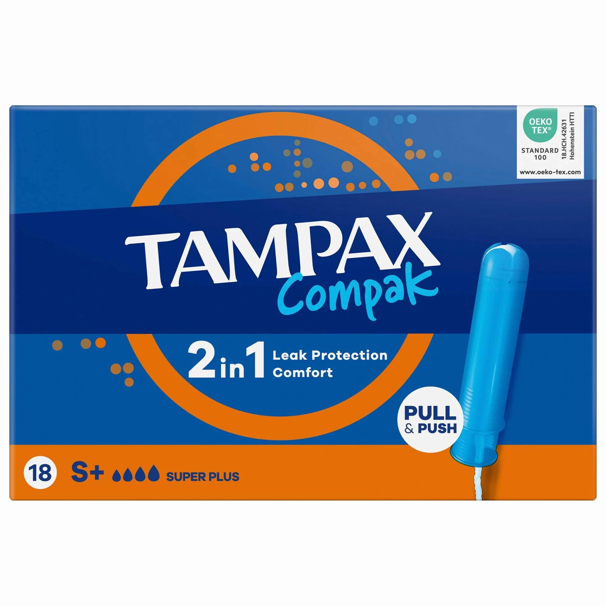 Tampax Compak Super Plus Tamponi con Applicatore 18 Unità