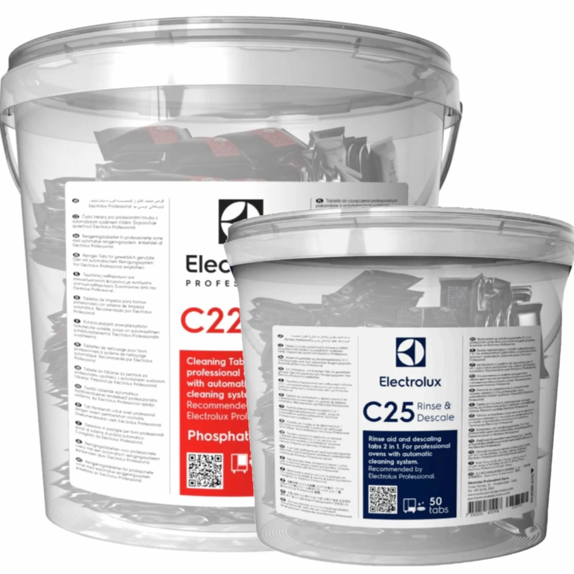 Electrolux Professional - Detergenti Solidi - C22 Cleaning Tab e C25 Rinse & Descale Tab