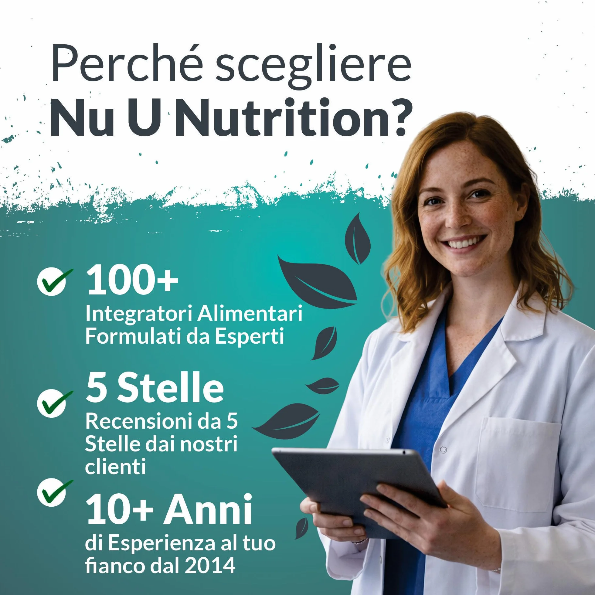 Glucosamina Solfato 1500 mg 2KCl Alto Dosaggio - 365 Compresse non Capsule - 1 Anno di Durata - Integratore per Articolazioni - Prodotto in Europa - Nu U Nutrition