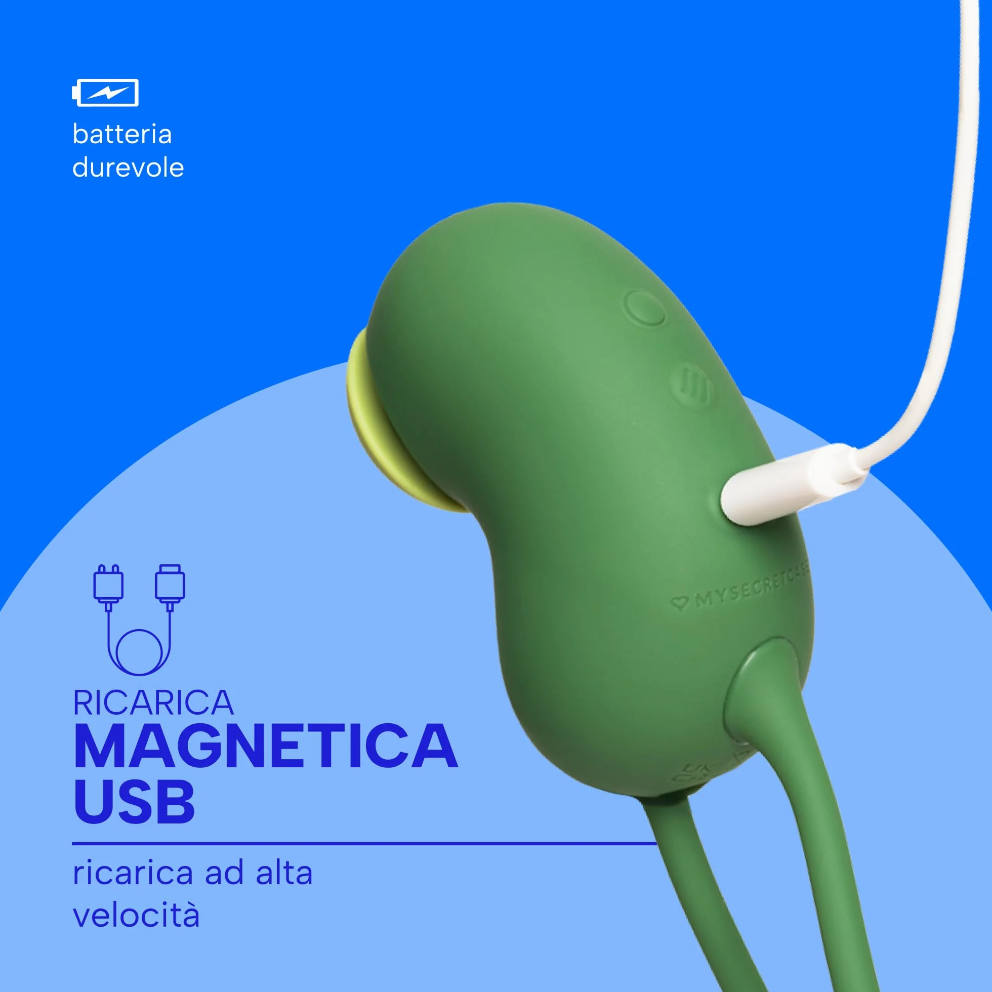 MySecretCase Vibratore per Donna Succhia Clitoride 9+9 Modalità IPX7 Silicone