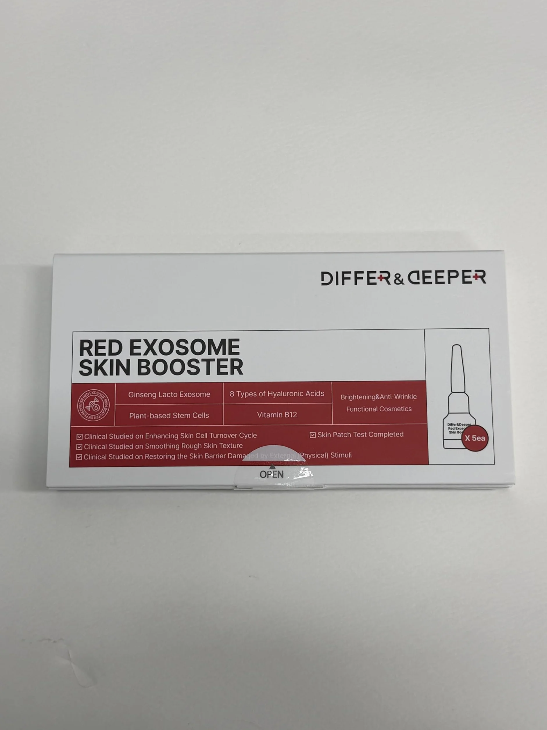Differ&Deeper Siero Viso Esosomi PDRN Booster Coreano Rigenerante 14 x 2 ml