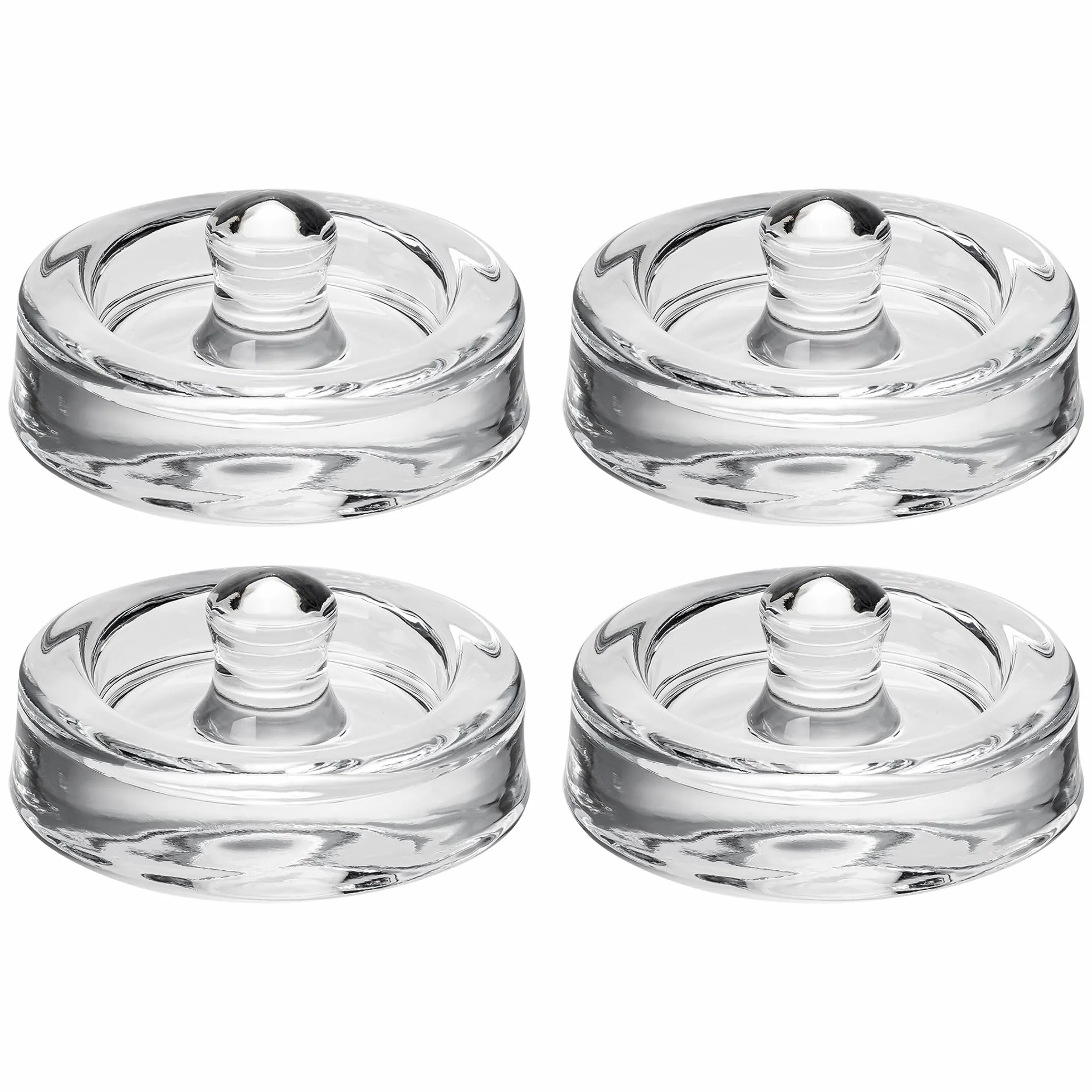 Pesi fermentatori in vetro, 4 pezzi, Ø 8 cm, pesi in vetro per fermentazione, peso fermentazione e pietra di contrappeso per bicchieri di mason a collo largo, crauti, kimchi
