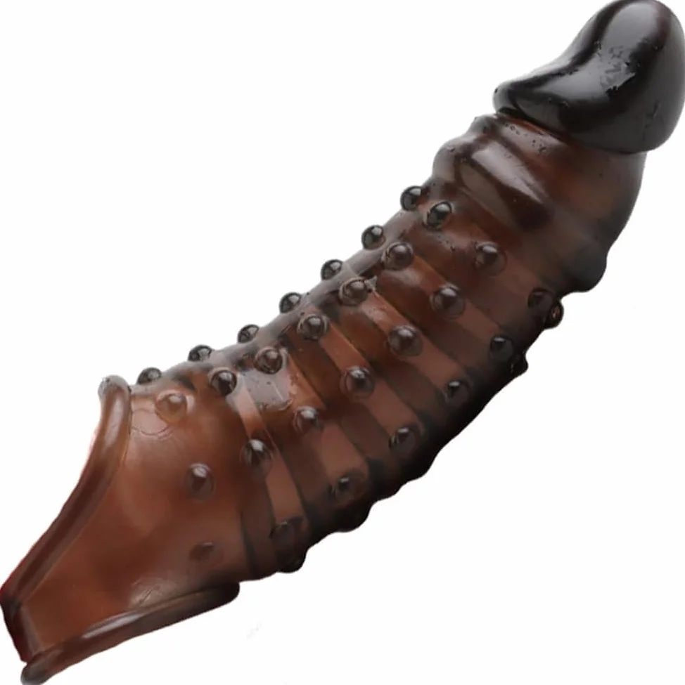 Manicotto Per Pene Realistica Maschili Xxl Indossabile Preservativo in Silicone Pene Finto Per Uomini Fallo Prolunga Pene Guaina E Prolunga Per Pene Xxl