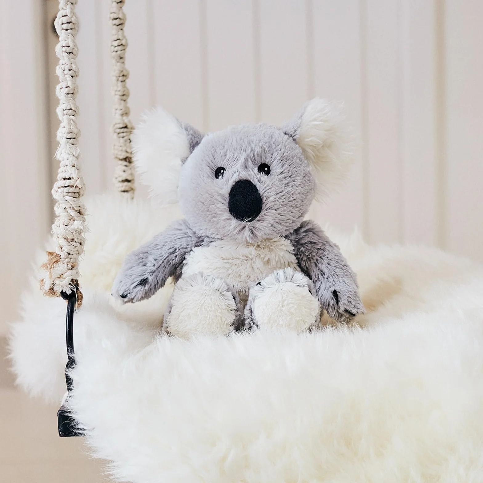 Warmies Cuscino termico Koala in peluche, riscaldabile al microonde, caldo o freddo, morbido peluche al profumo di lavanda francese, soffice e soffice cuscino termico
