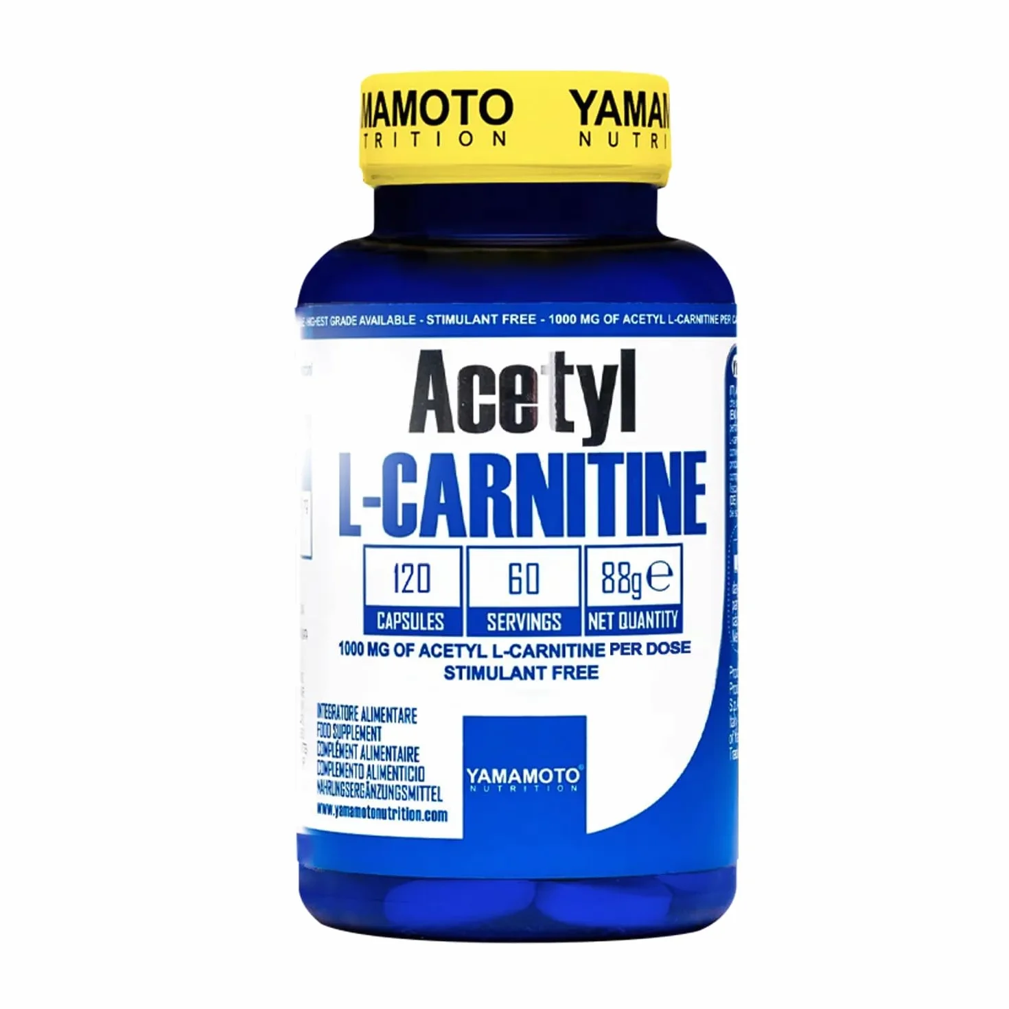 Yamamoto Acetyl L-Carnitine 1000 mg 120 compresse Integratore Alimentare