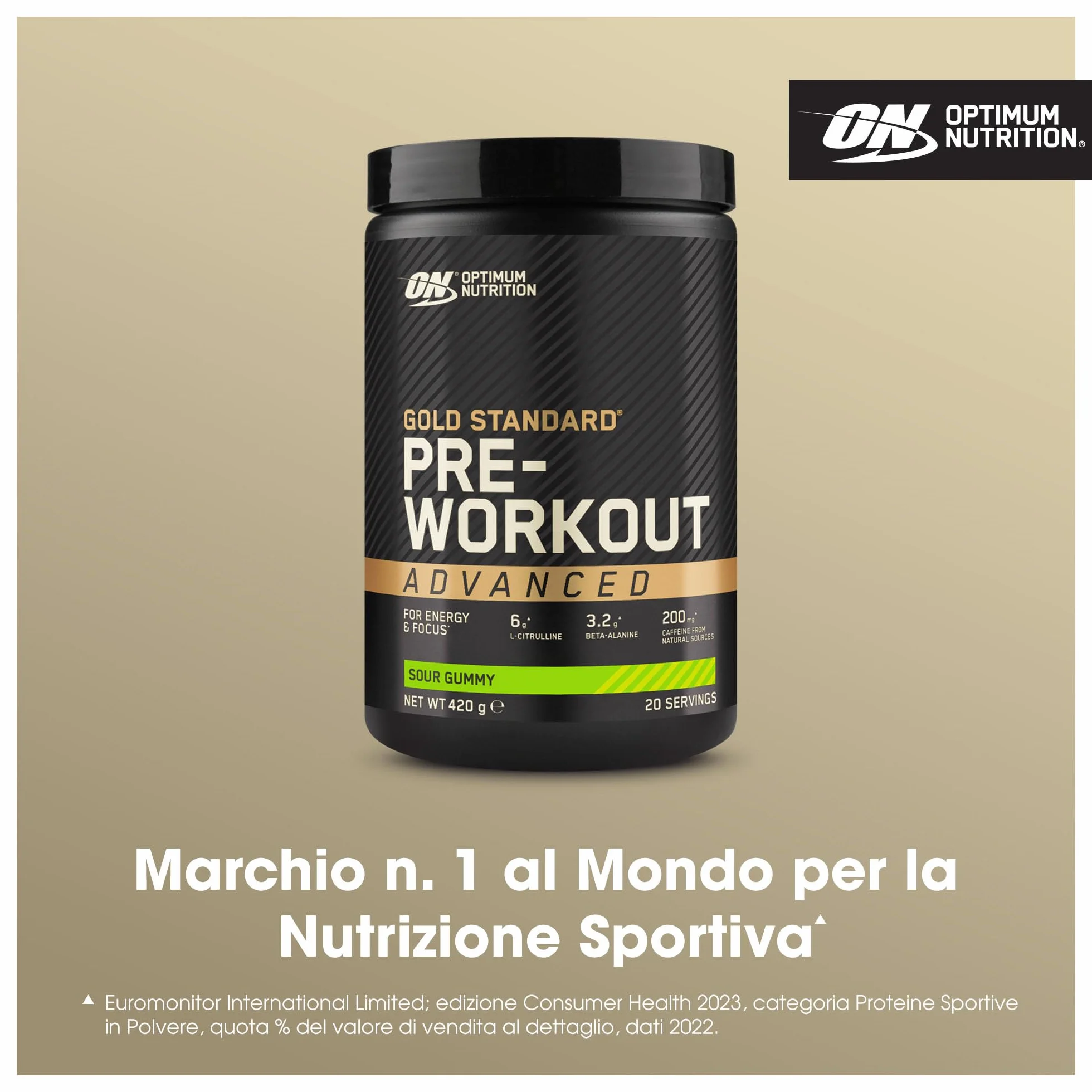 Optimum Nutrition Gold Standard Pre Workout Advanced Sour Gummy 420g