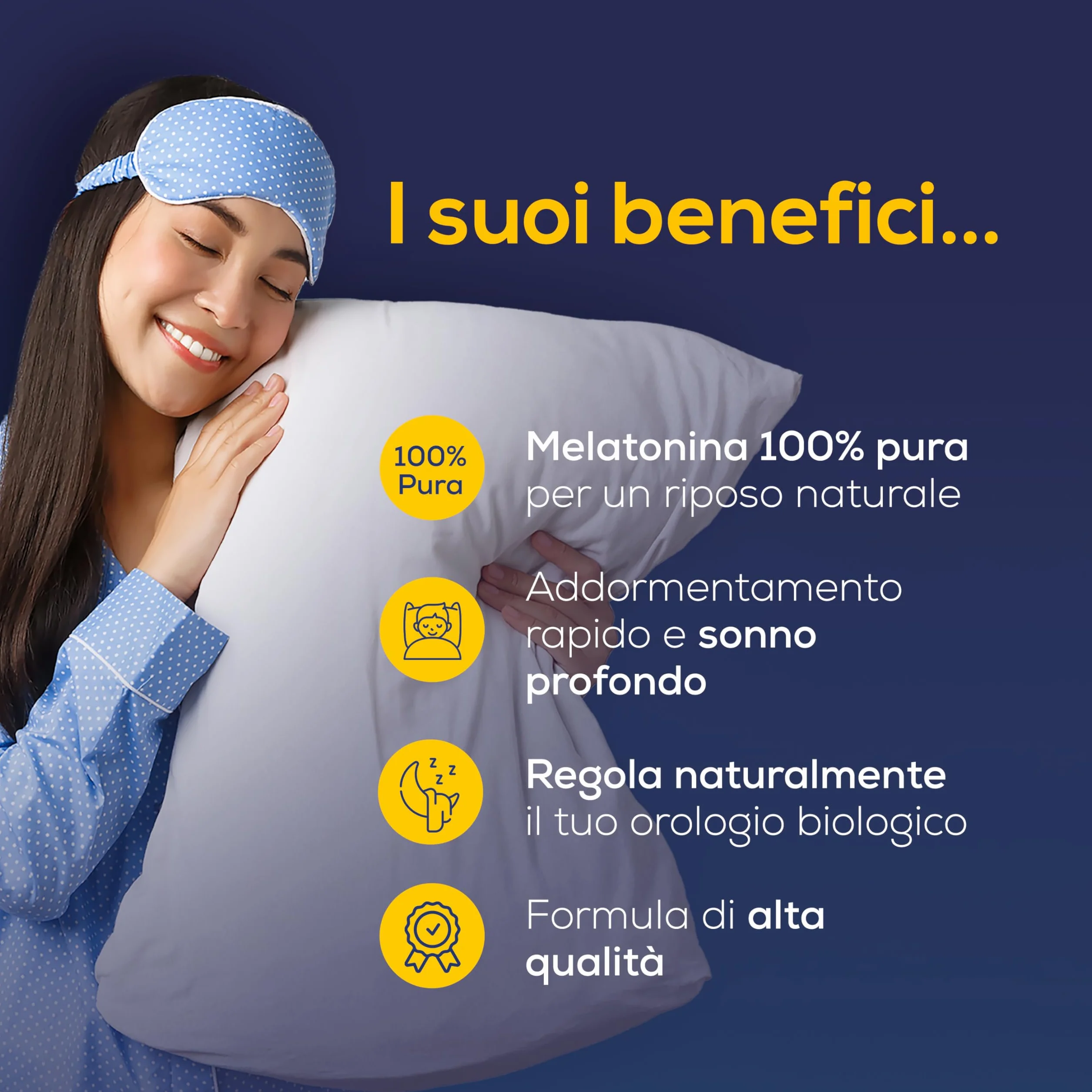 Melatonina gocce bambini adulti 1mg 50ml gusto fragola senza effetto rebound favorisce sonno dolce profondo riposo rigenerante