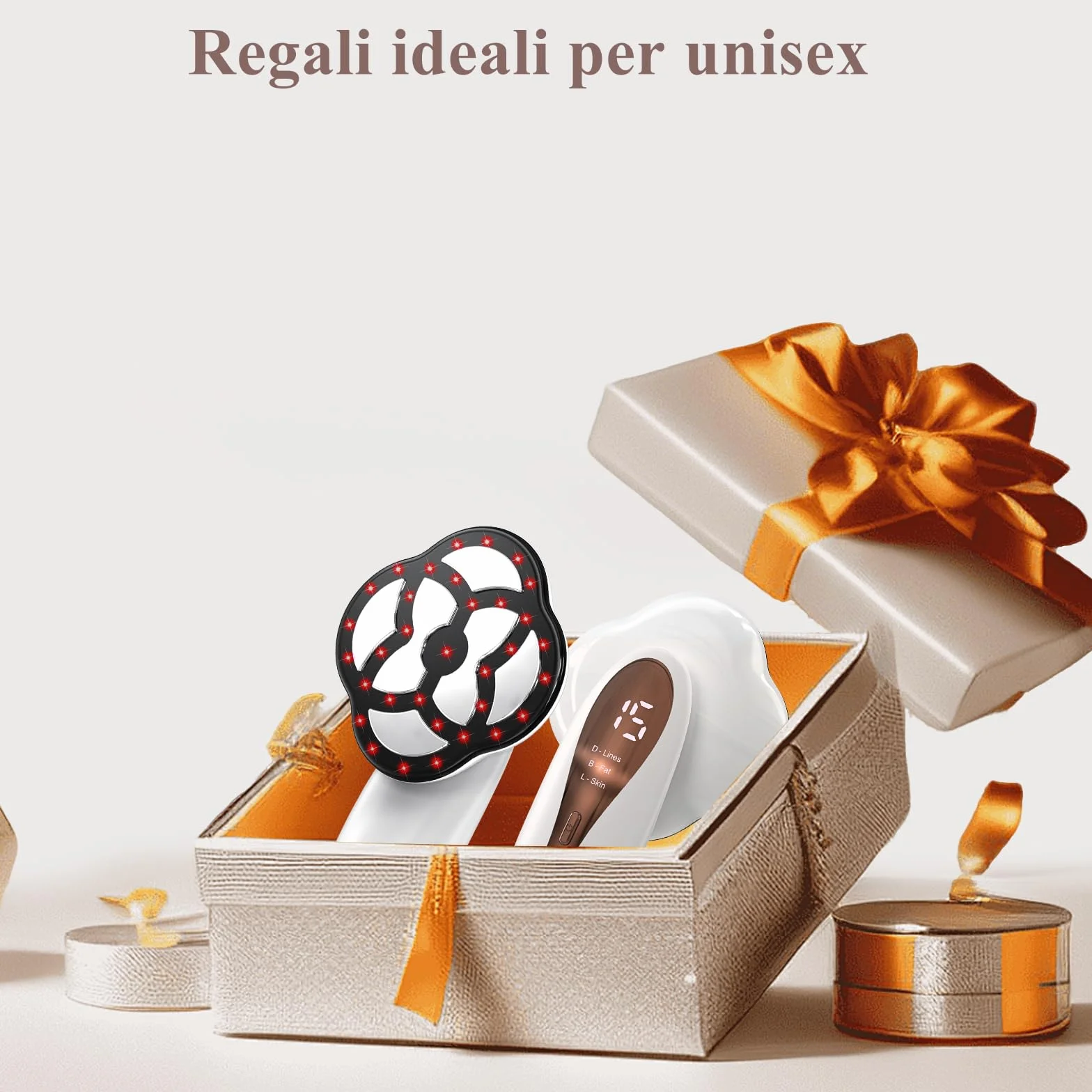Robofun Massaggiatore Anticellulite Professionale, 3 in 1 Massaggiatore Anticellulite Elettrico con 15 Livelli & 3 Modalità e Riscaldamento di Lavoro Unisex per Vita, Braccia, Vita, Glutei
