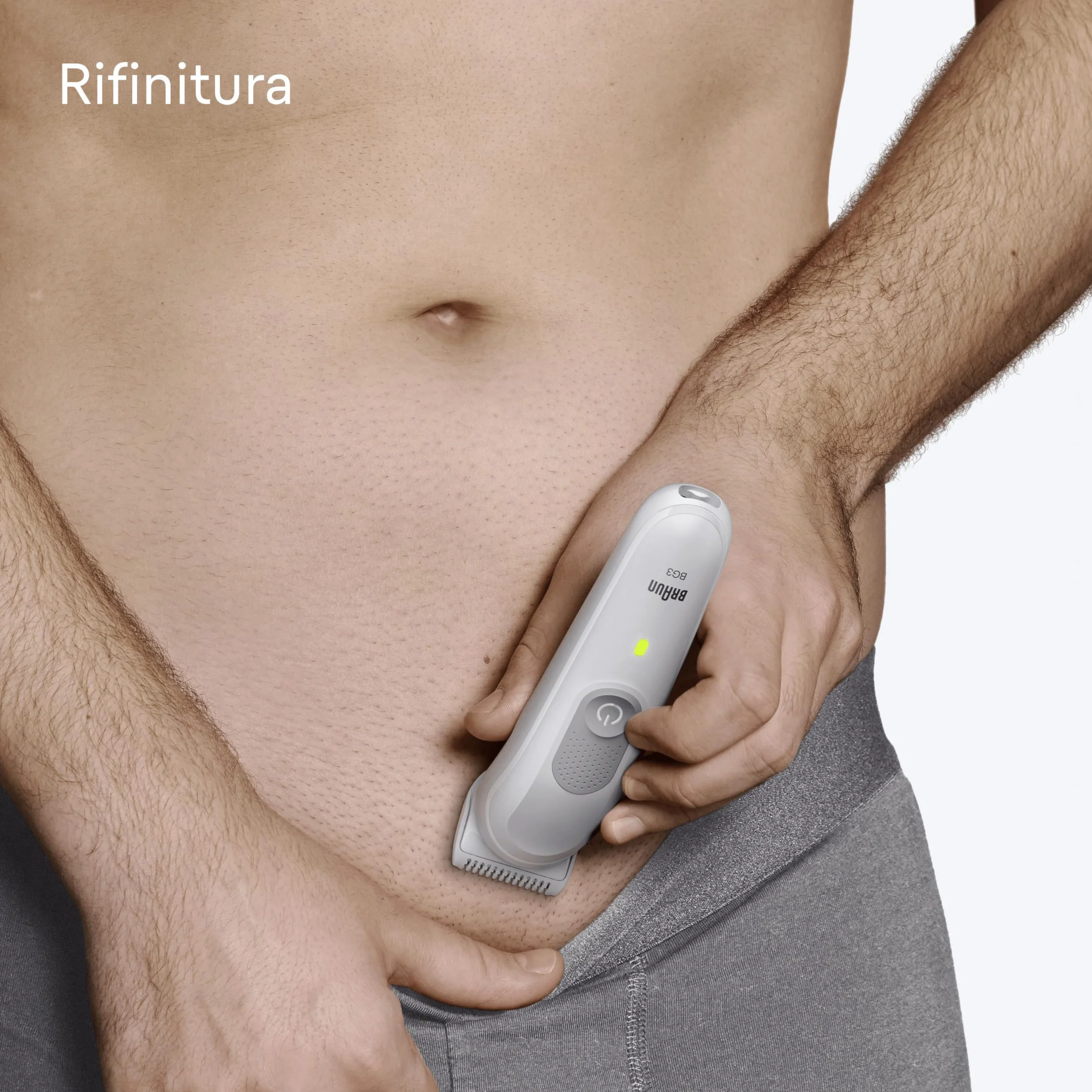 Braun Series 3 Rasoio Elettrico Corpo Uomo con Skinguard, Impermeabile, 80 Min Utilizzo, Grigio
