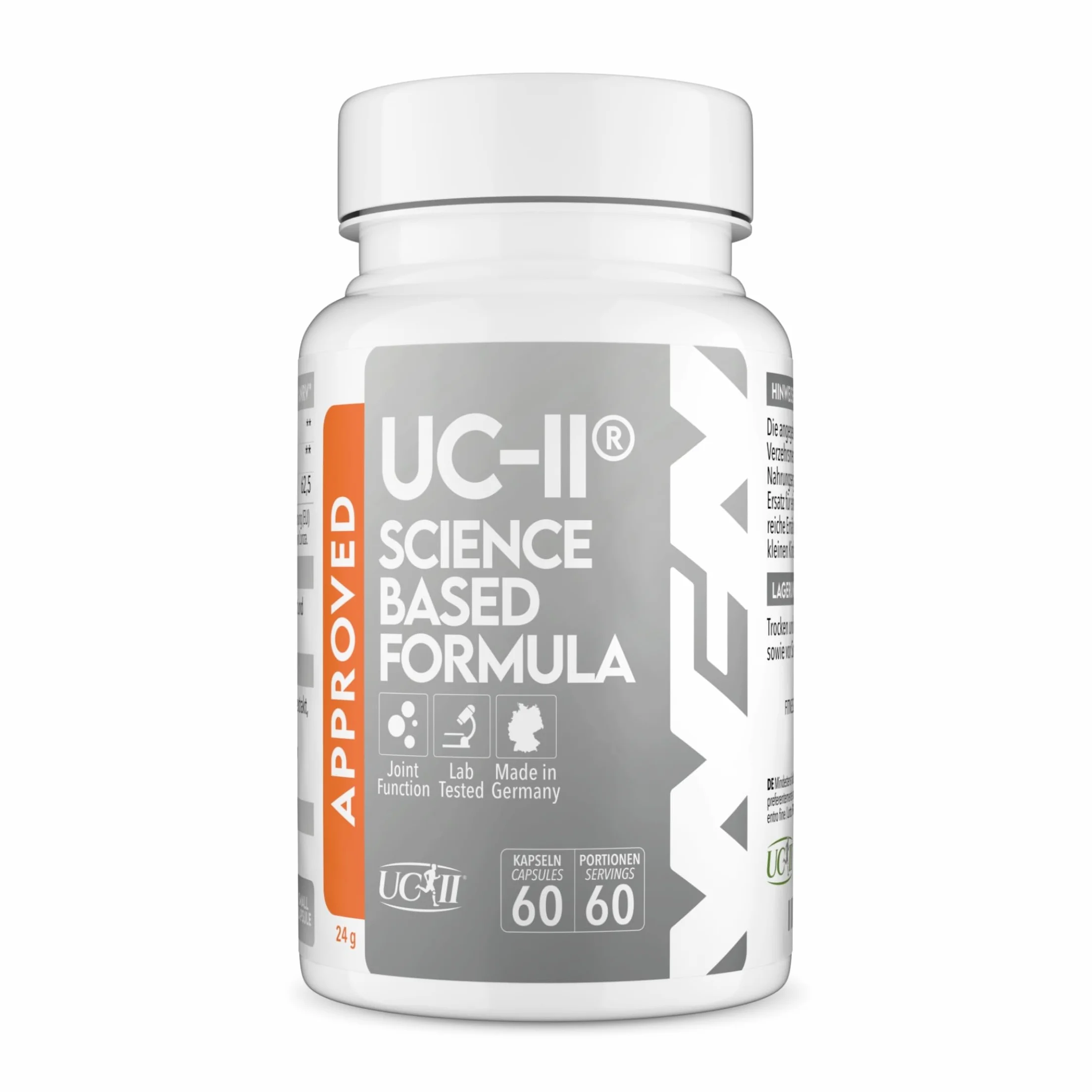 UC-II Collagene tipo 2 non denaturato 60 capsule Complesso articolare con Vitamina C e Boswellia Serrata