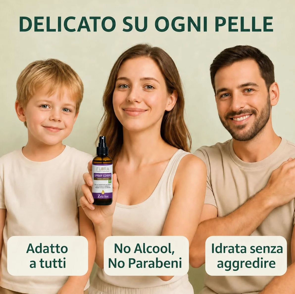 FLORA Spray Corpo BIO-COSMOS 2 x 100 ml Repellente Zanzare