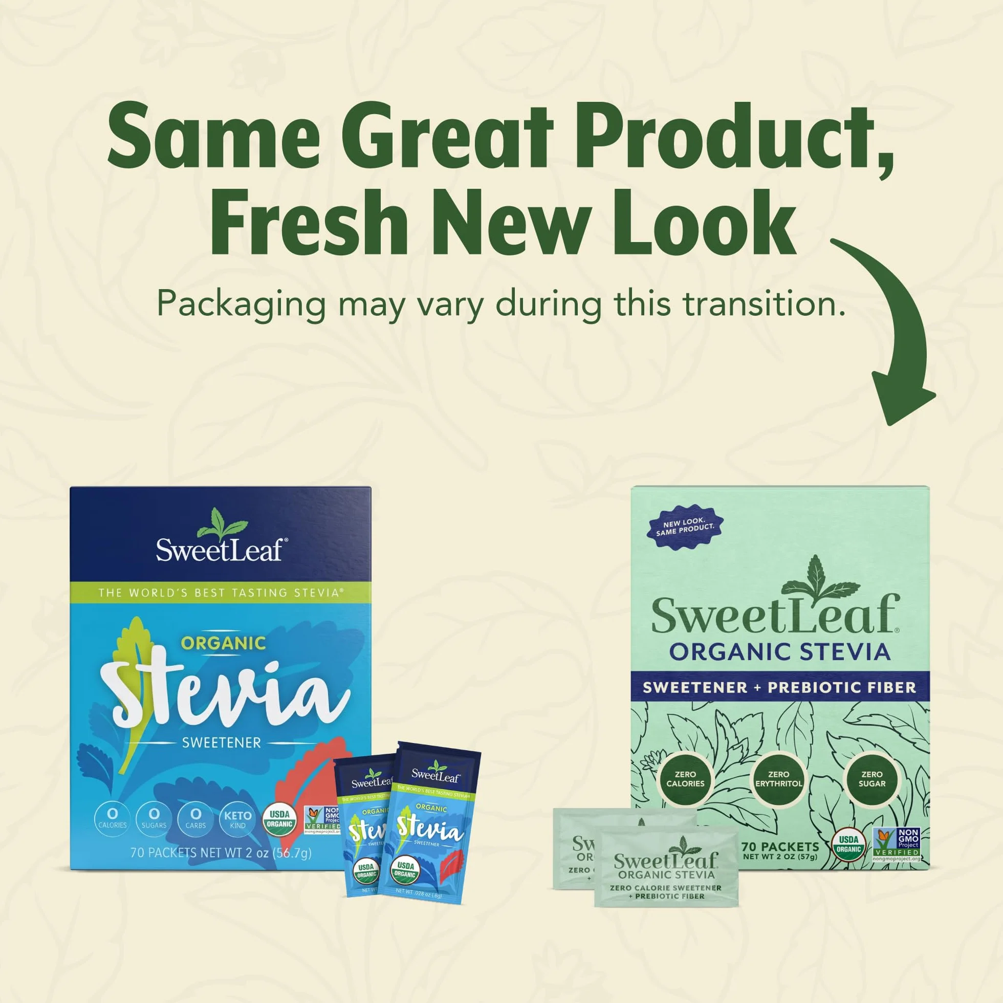 Sweet Leaf Stevia Organic Packets 70 ct