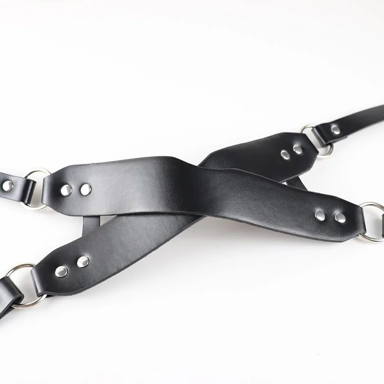 Sex Maschera BDSM w Pelle Black Blind Fold Sex Toys dla Par Extreme Fetish Bondage