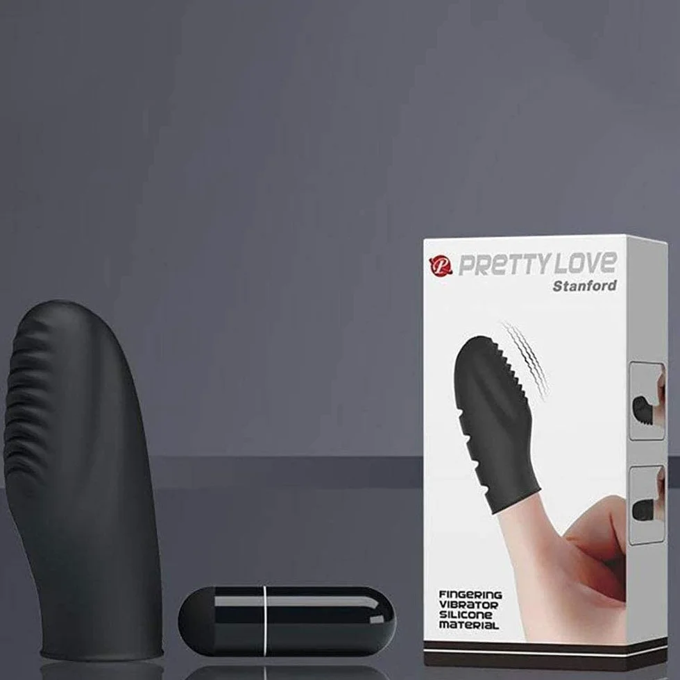 Mini Flírṭíṇg Víbrátíón Attrezzatura per Esercizi Sportivi Protezione per Le Dita Silicone (Nero)