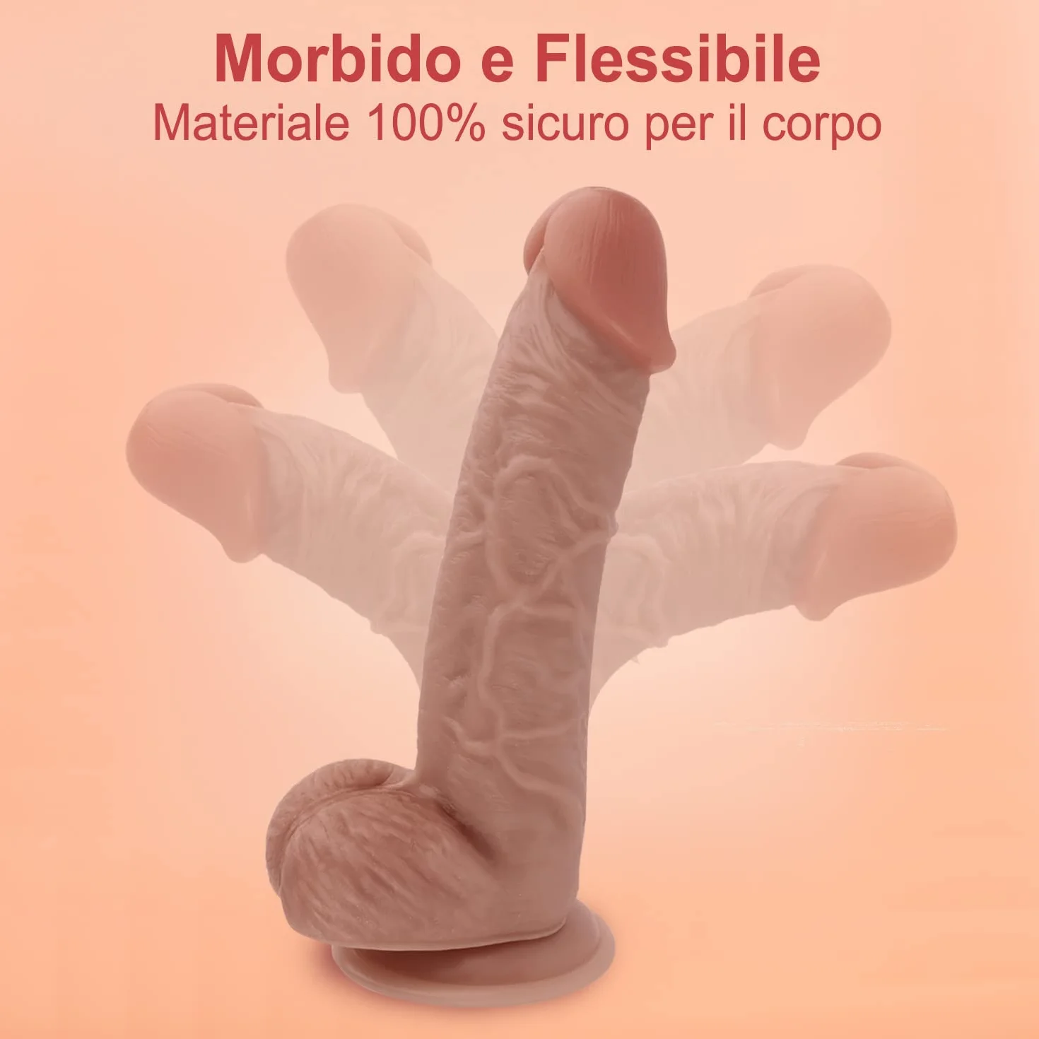Dildo Realistico Sexytoysys Donna Uomo Coppia Dildo 21.5cm Fallo Realistico Finto Pene per Principianti per Donne e Forte Ventosa Plug Anale Sex Toy per Uomini Dildo 6cm XXL per Coppie