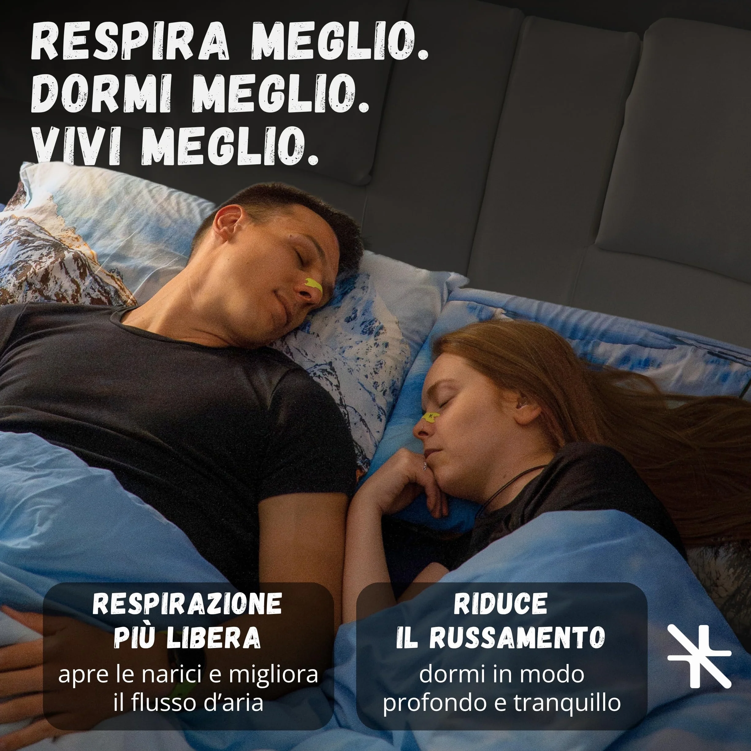ORYA 30 Cerotti Nasali Antirussamento Sport, Dilatatore Nasale Respirare Meglio, Nero